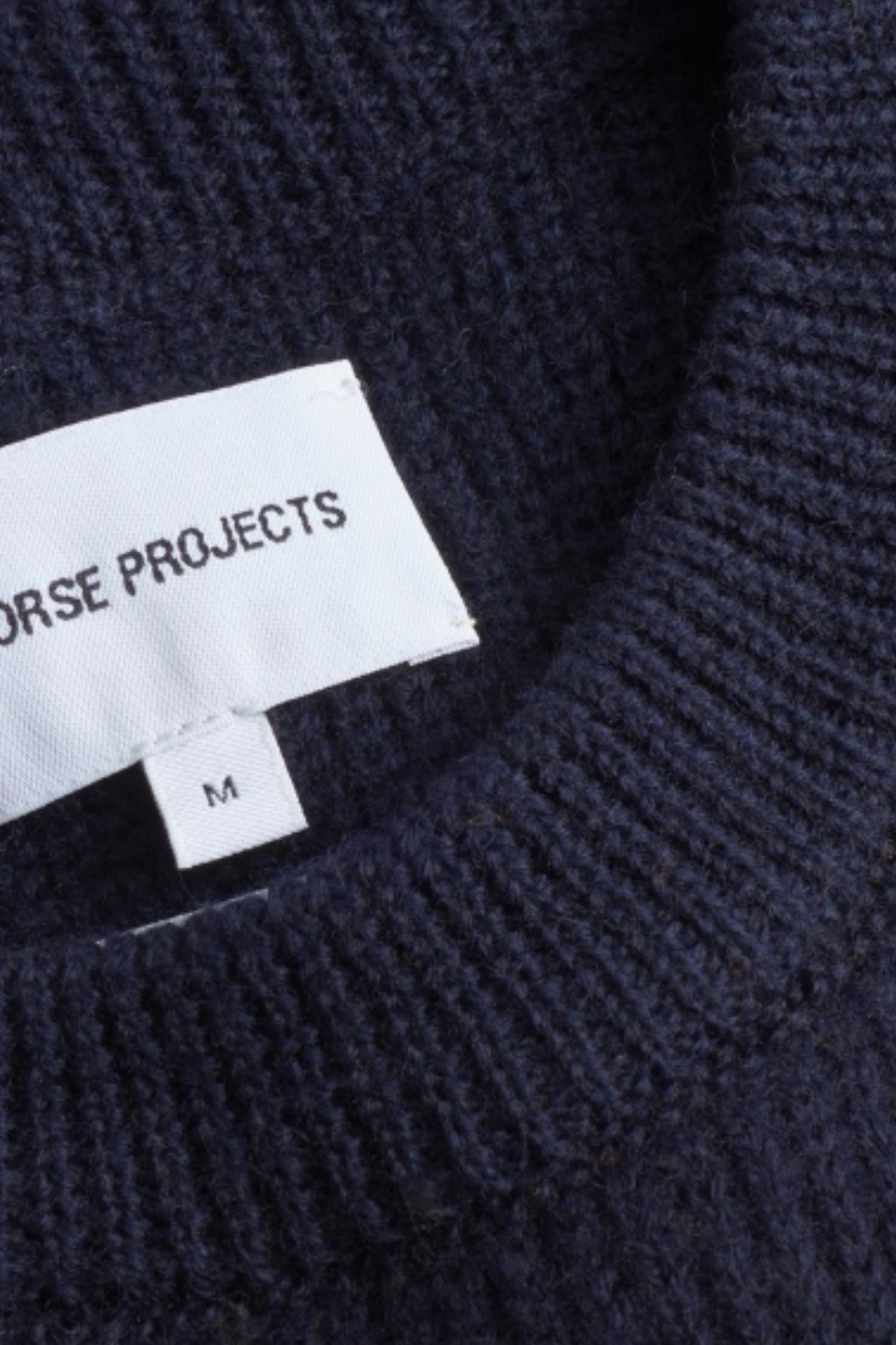 Norse Projects Henning Cotton-Wool Rib Sweater Dark Navy