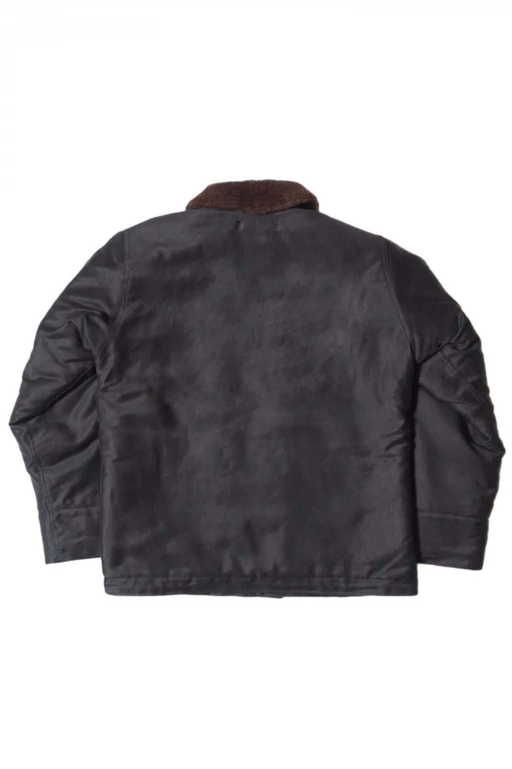 Warehouse & Co. N-1 Winter Jacket Navy Blue with Brown Alpaca