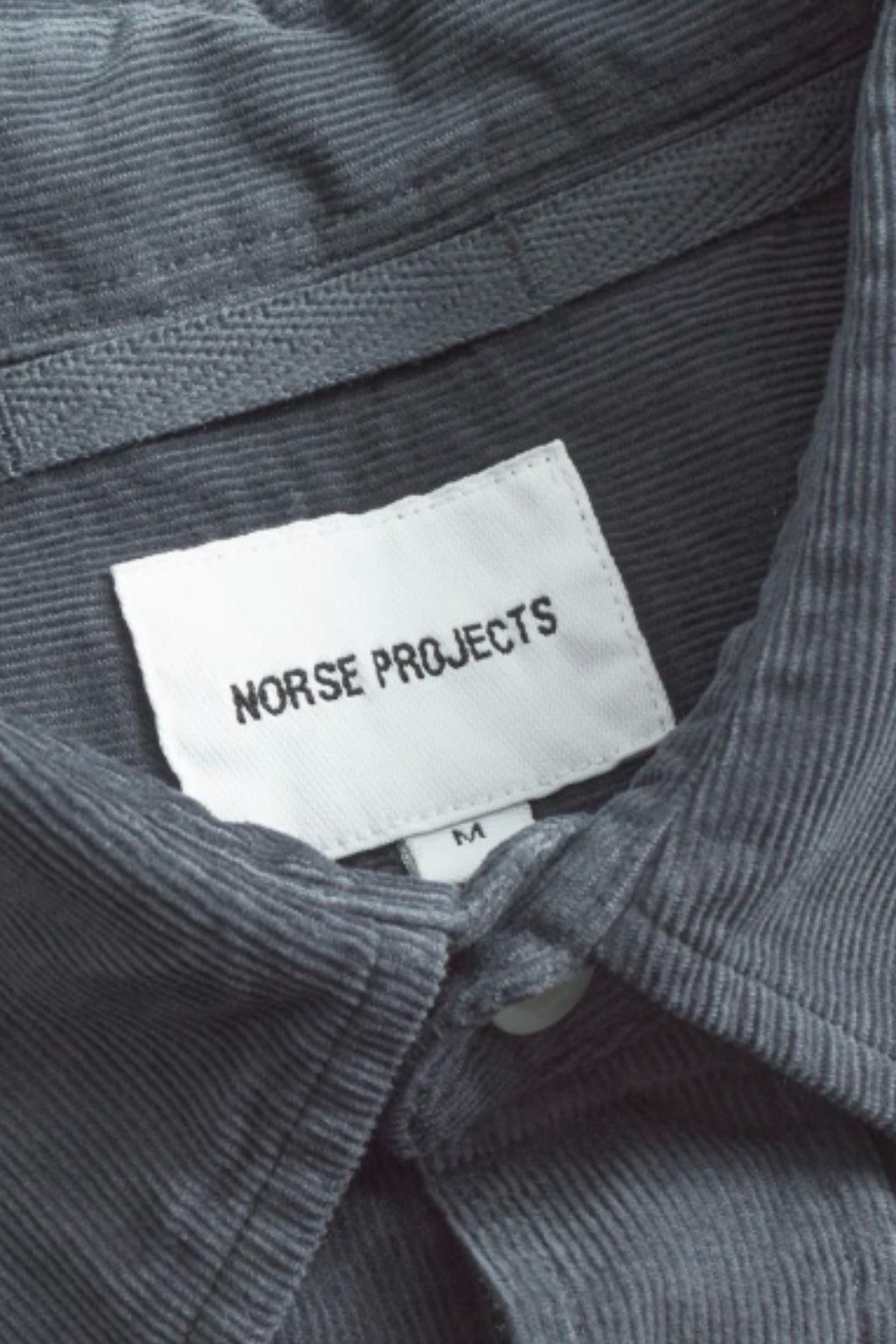 Norse Projects Algot Relaxed Micro Cord Shirt Graphite