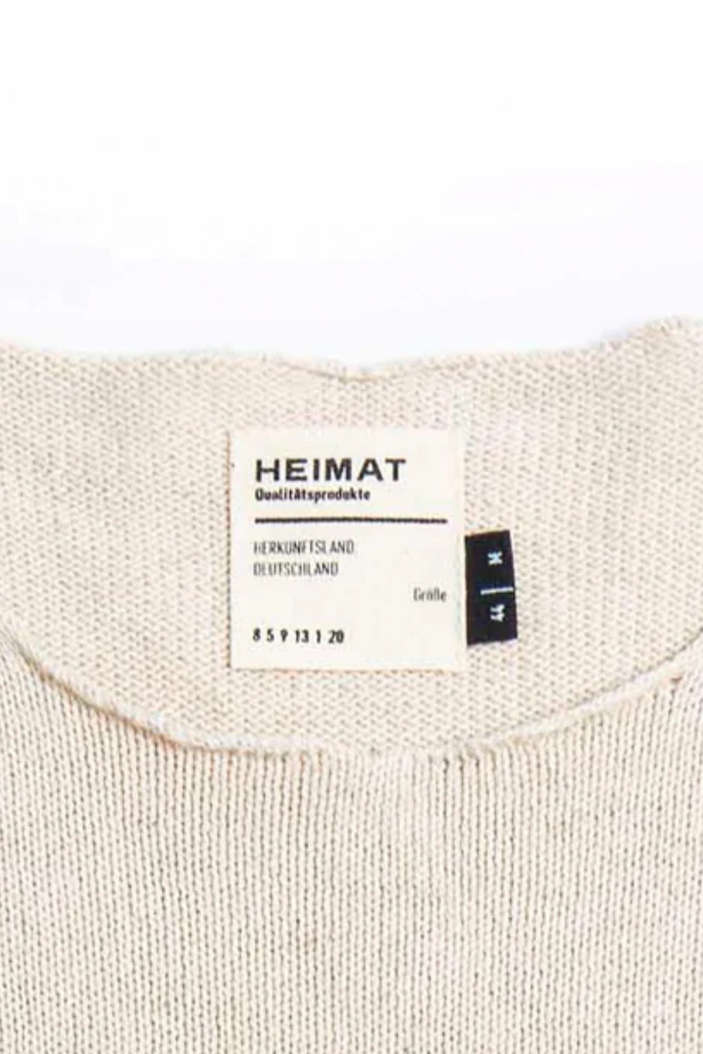 Heimat Cotton-Linen Harbour Sweater Seashell