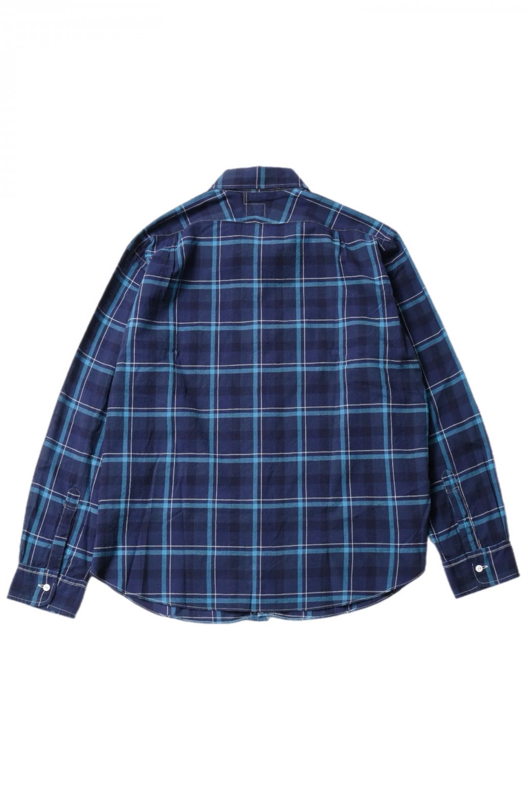 Post Overalls Original BL Shirt Cotton Plaid Blue
