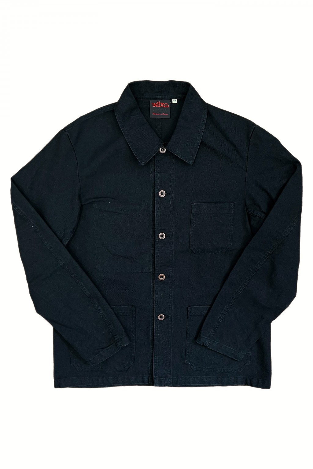 Vetra Chore Coat Black Broken Twill