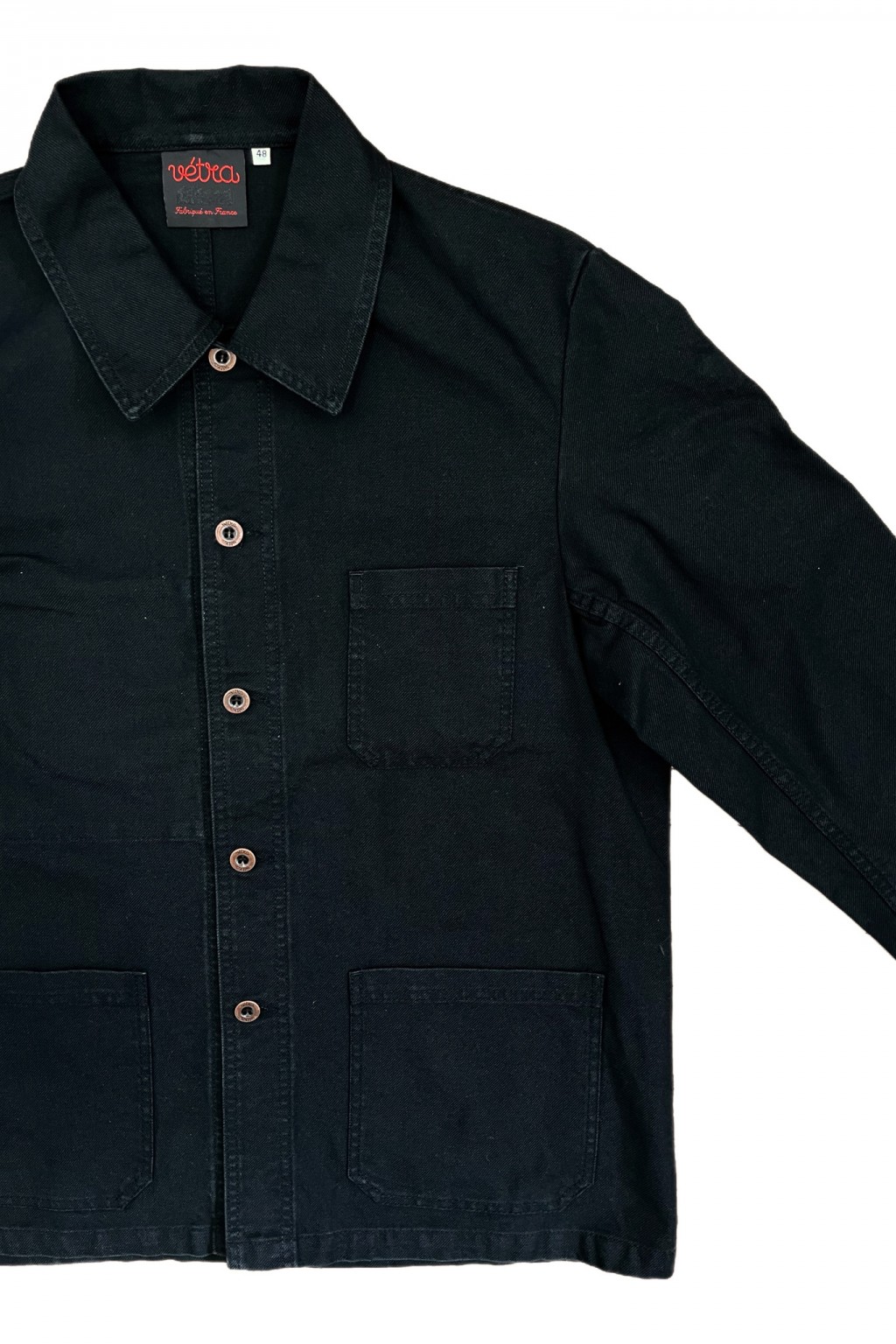 Vetra Chore Coat Black Broken Twill