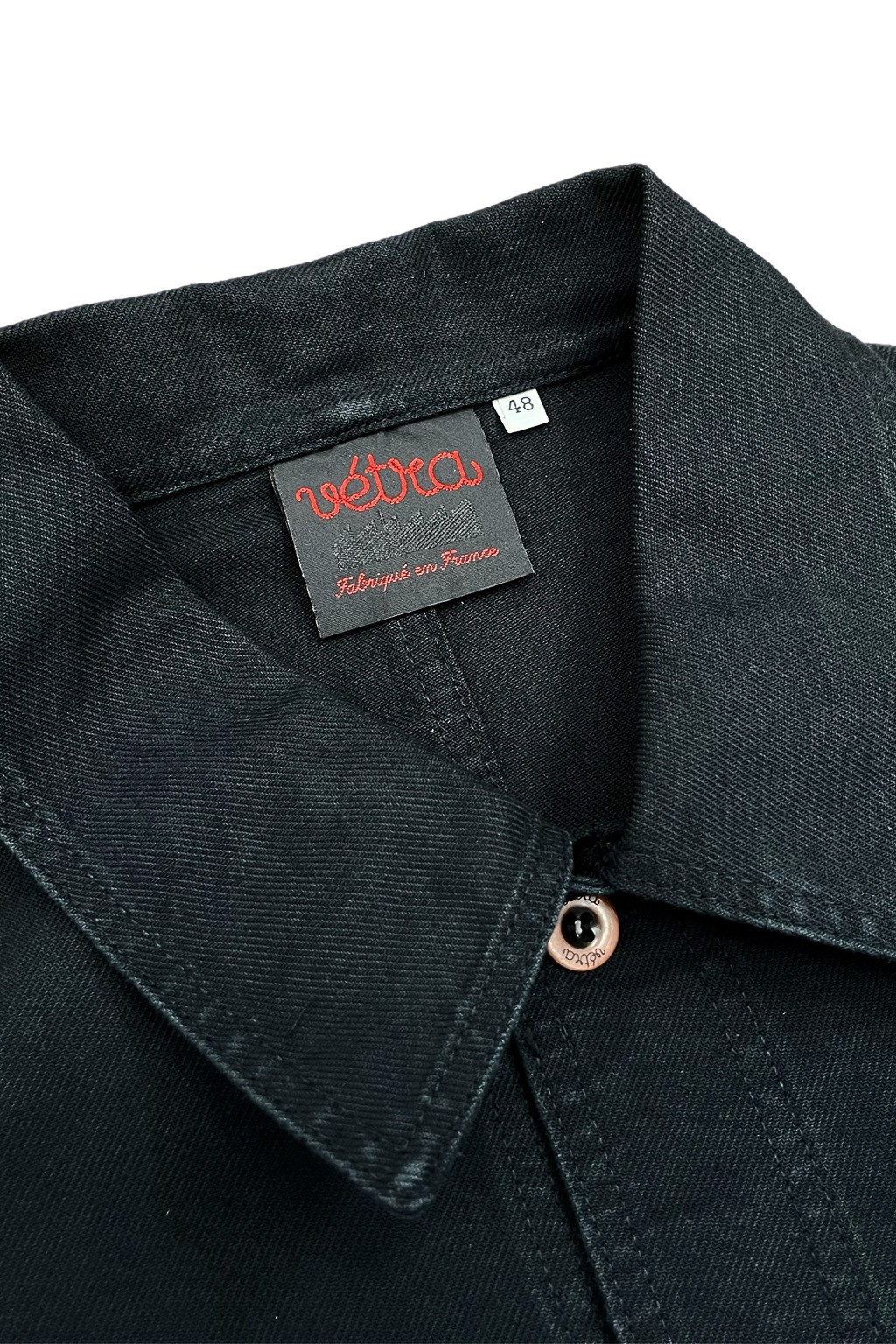 Vetra Chore Coat Black Broken Twill