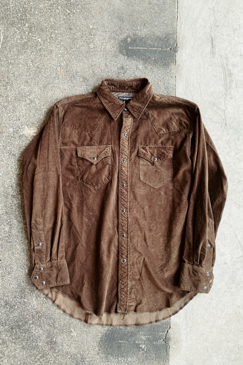 Engineered Garments Combo Western Shirt Brown Cotton 21W