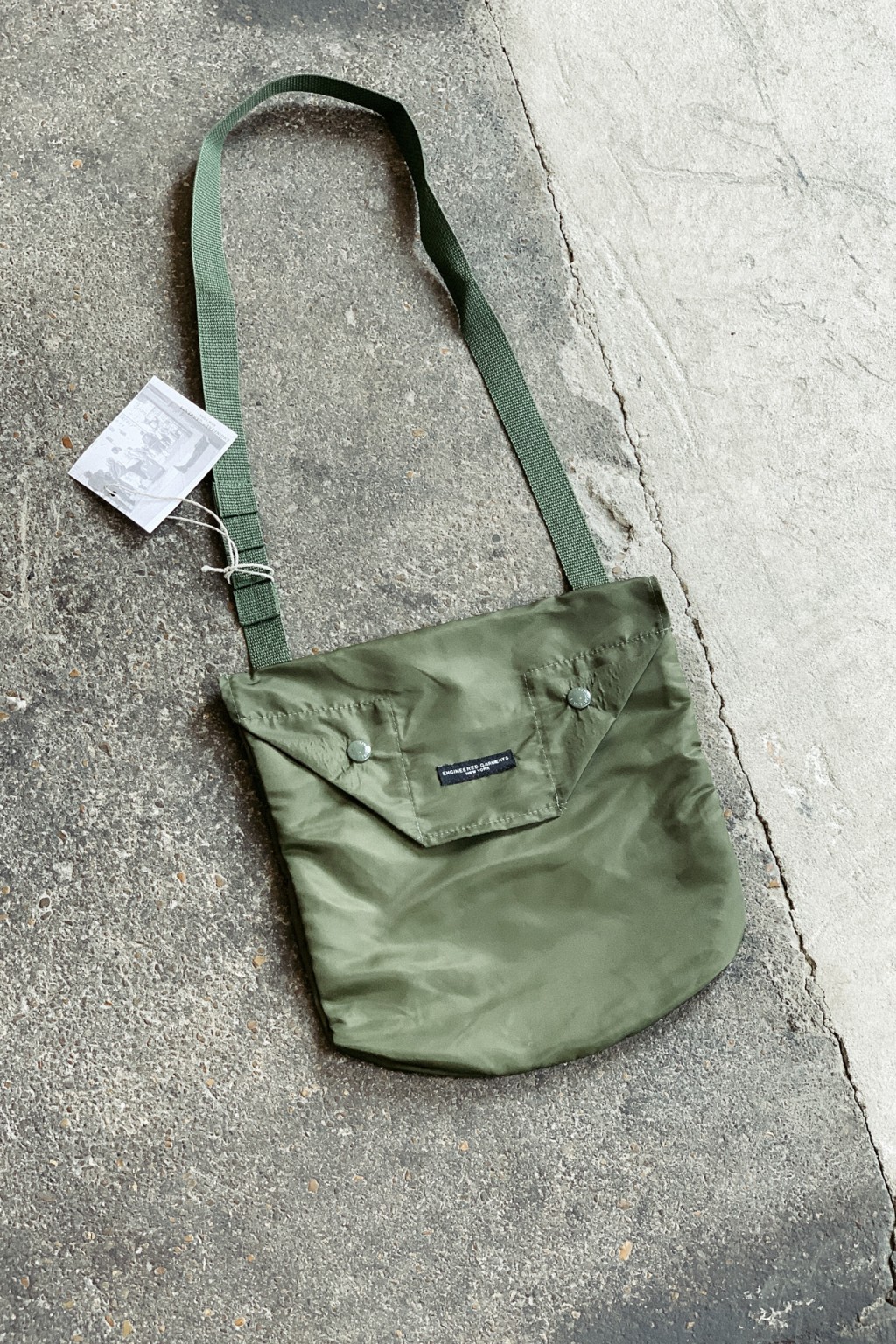 Engineered Garments｜ (Shoulder Pouch B - Olive Nylon Mi Shoulder Pouch | Engineered Garments | Nepenthes London