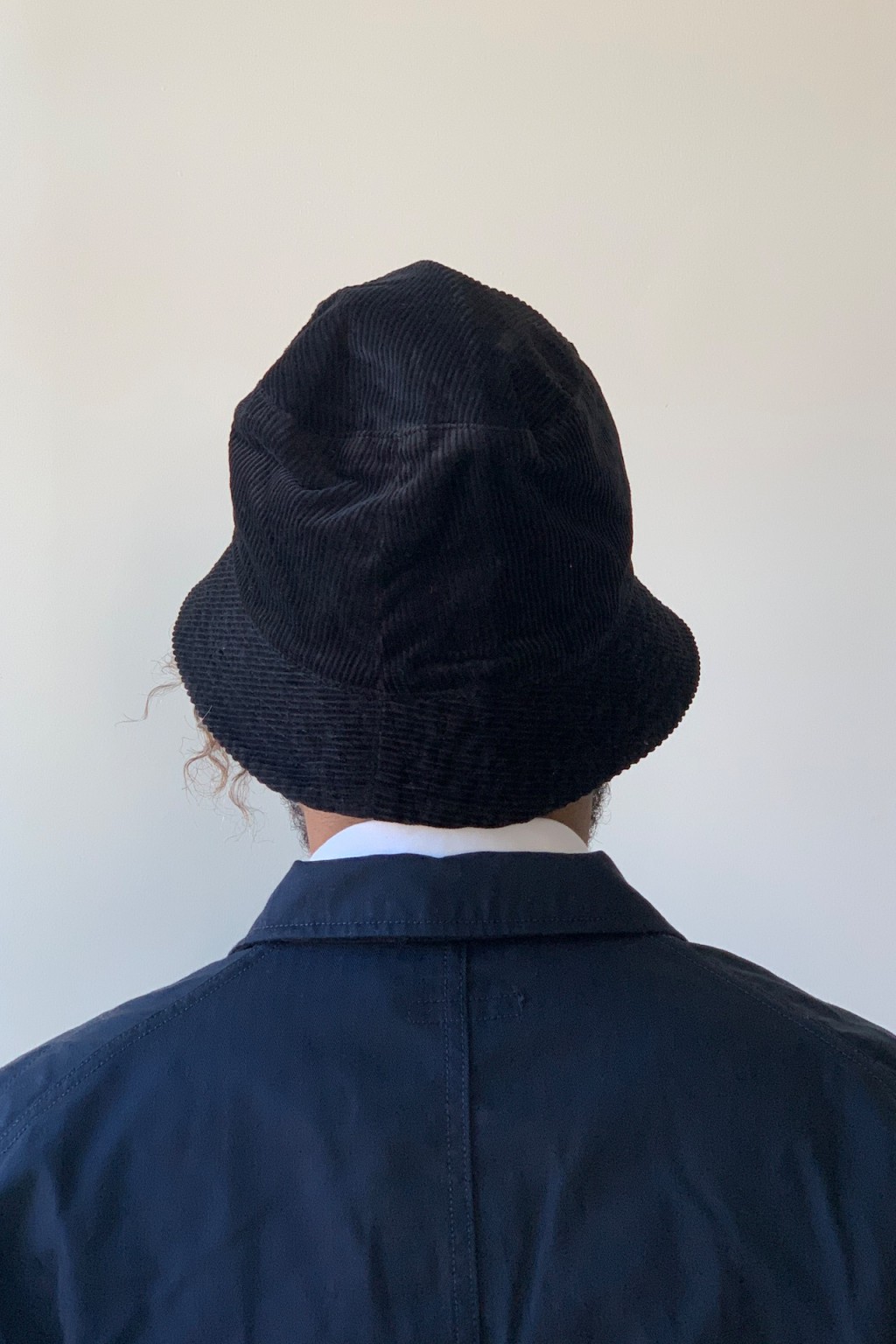 Engineered Garments Bucket Hat Black 8W Corduroy - Made in USA