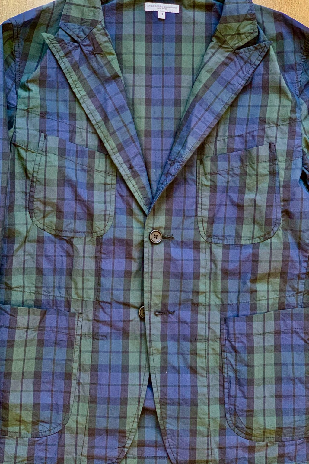 Engineered Garments NB Jacket Blackwatch - Made in USA