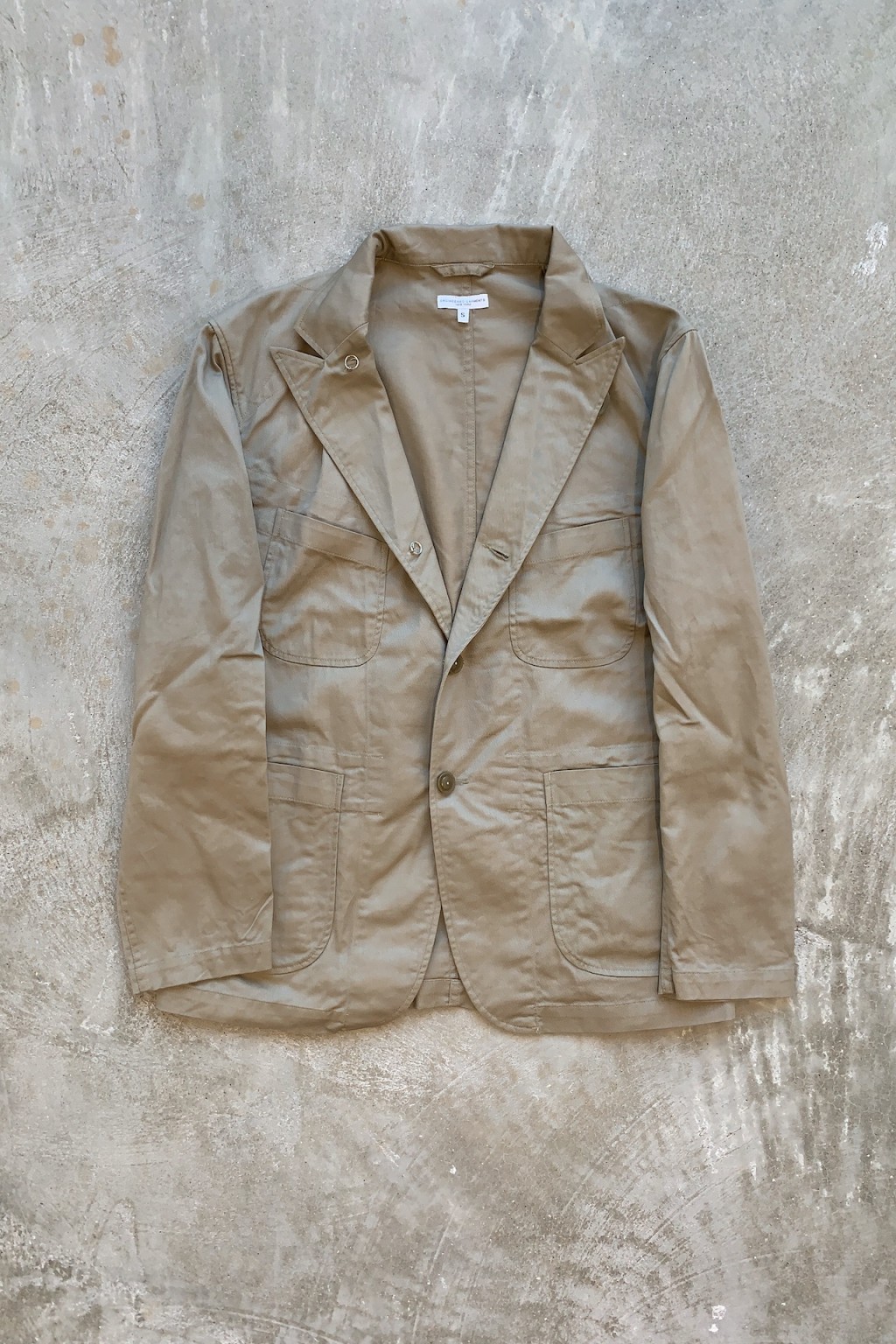 Engineered Garments Bedford Jacket Khaki 6.5oz Flat Twill - Made