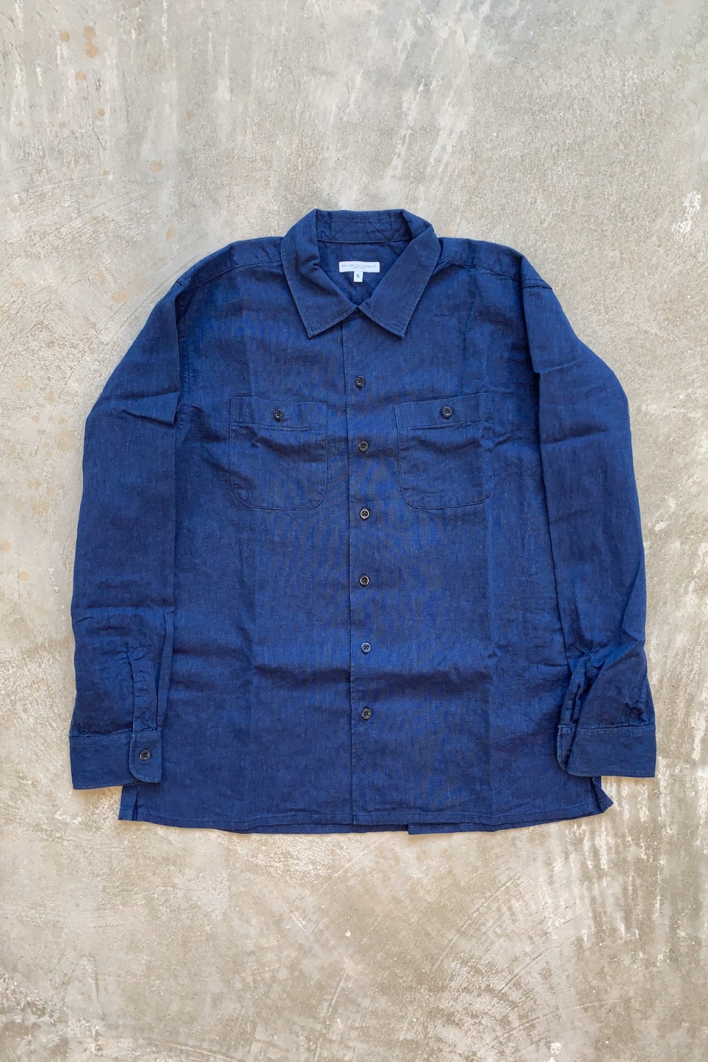 Engineered Garments Classic Shirt Navy - Made in USA | Shirts
