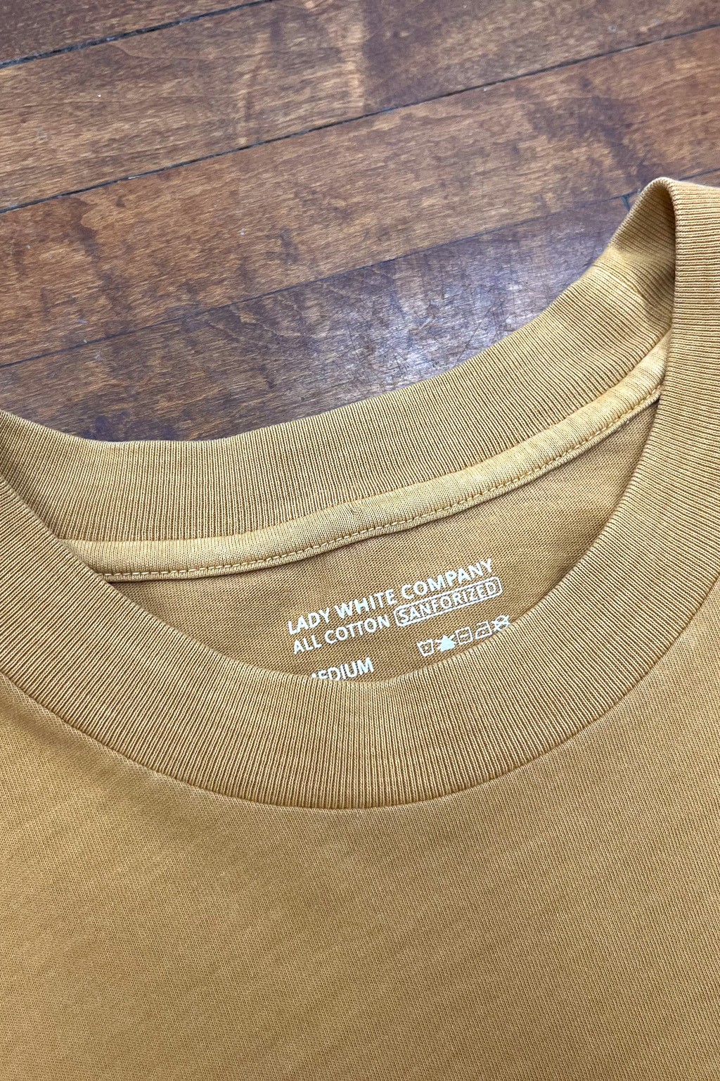 Lady White Co. Athens T-Shirt Mustard Pigment