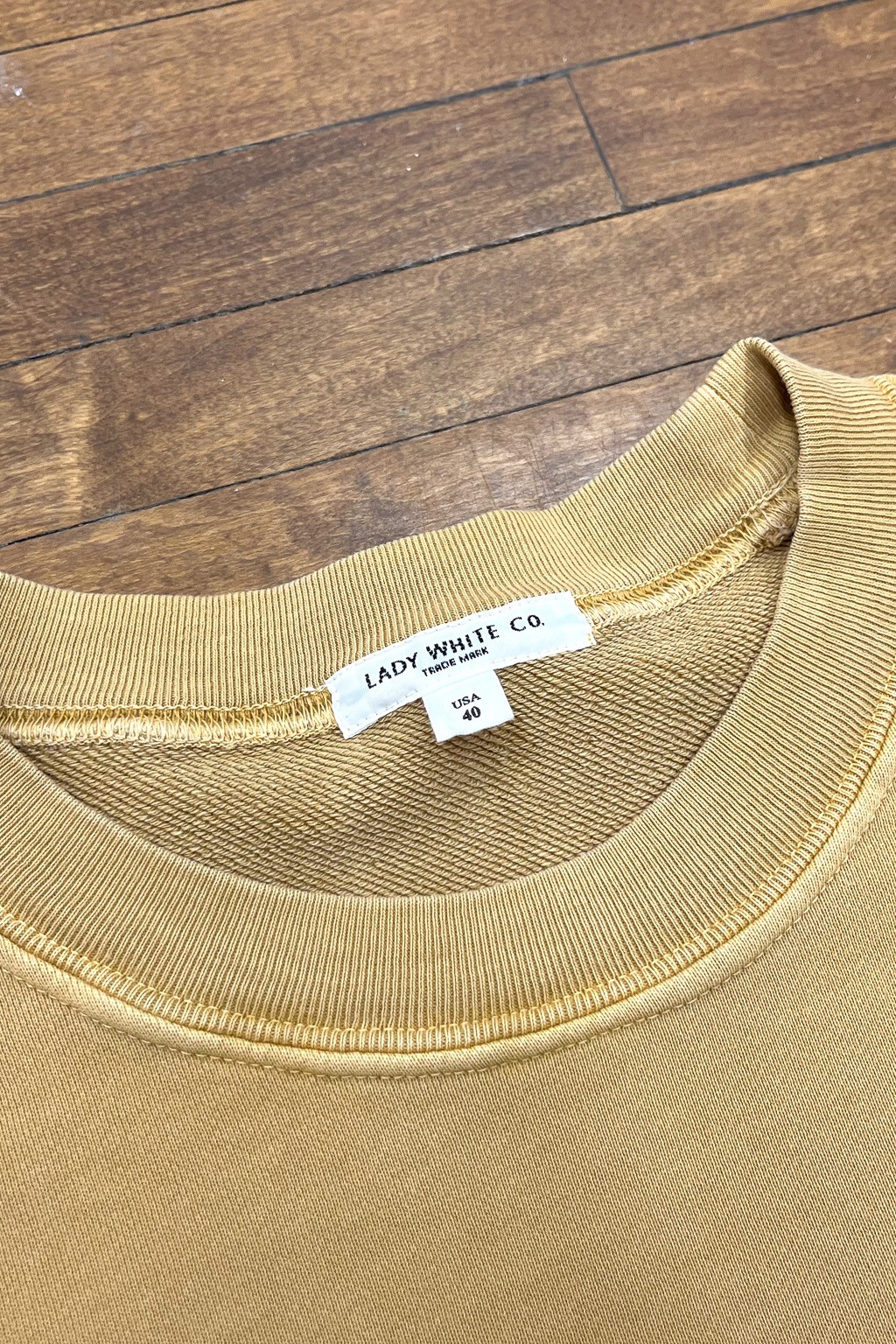 Lady White Co. Relaxed Sweatshirt Mustard Pigment