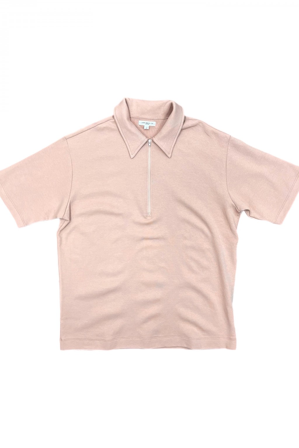 Lady White Co. Half-Zip Polo Pink Glass