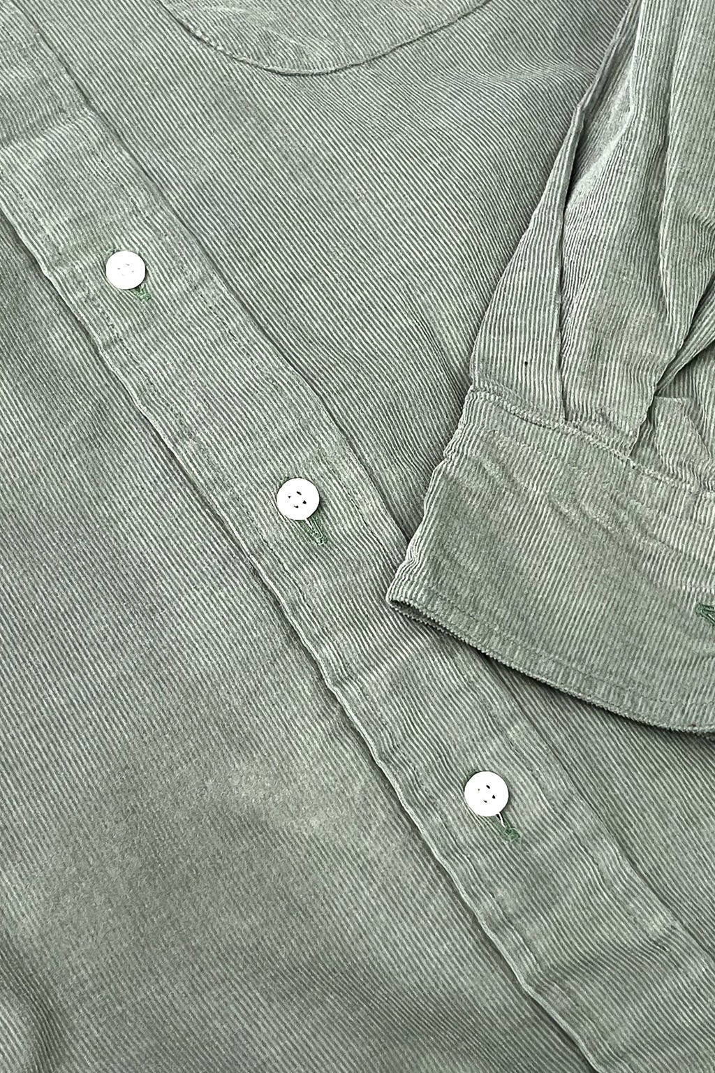 Gitman Bros. Vintage Long Sleeve Button Down Sage Thin Wale Corduroy