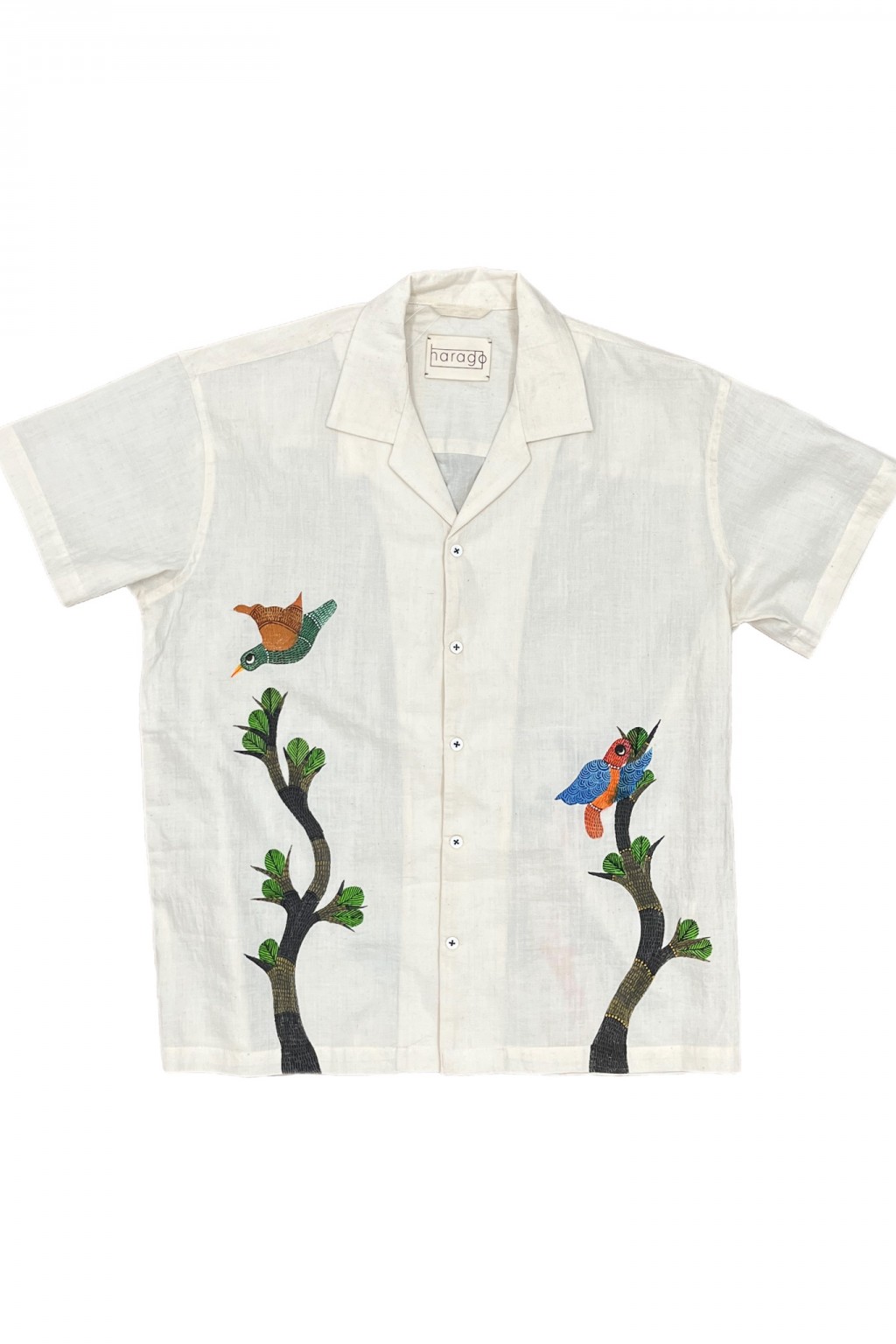 Harago Hand Painted Shirt Natural - Made in India | Shirts | Independence