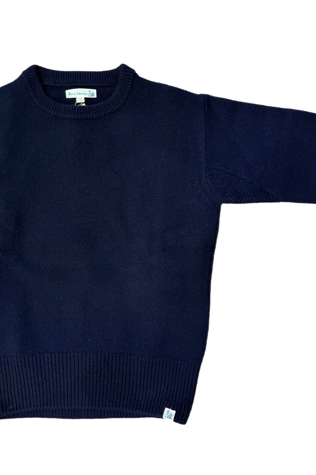 Merz B. Schwanen Merino-Cashmere Sweater 51 Dark Navy