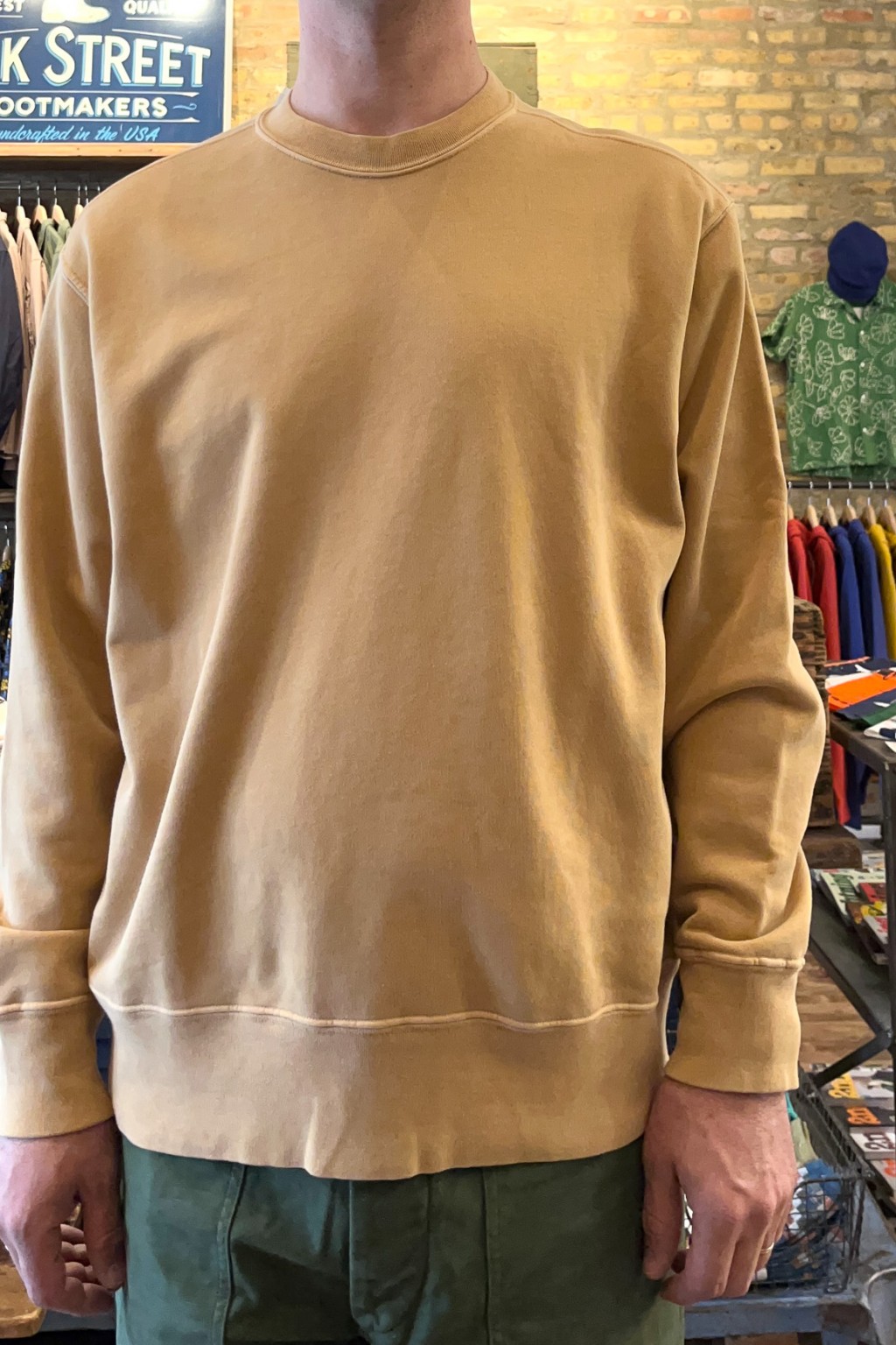 Lady White Co. Relaxed Sweatshirt Mustard Pigment