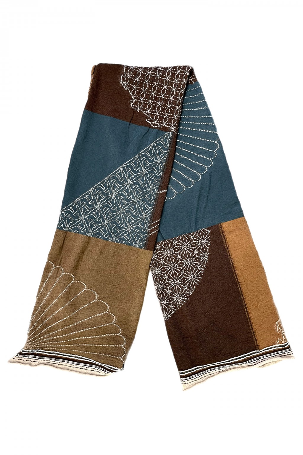Kapital Fulling Wool Scarf FUROSHIKI Brown
