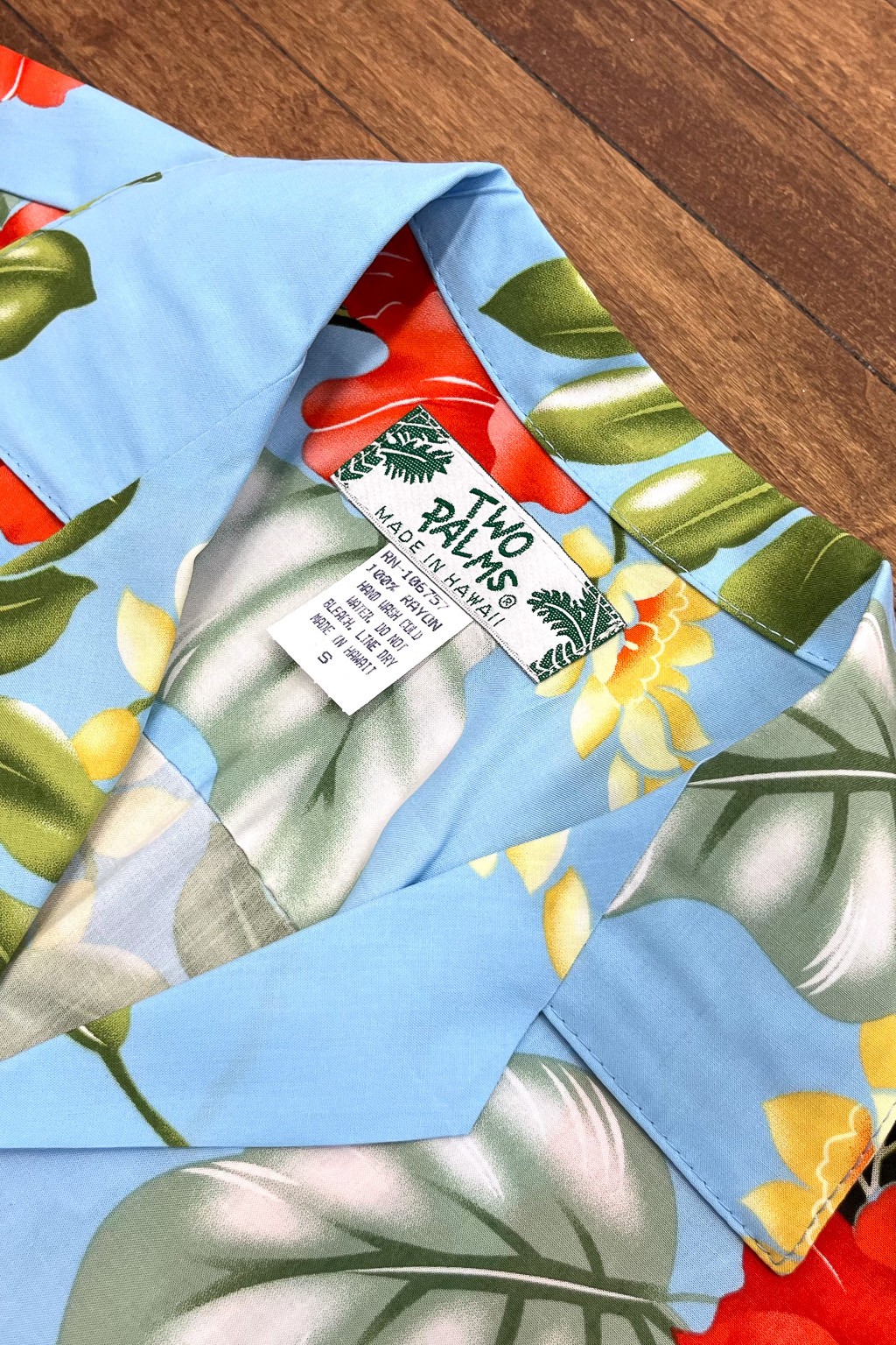 Two Palms Monstera Shirt Light Blue - Made in USA | Shirts