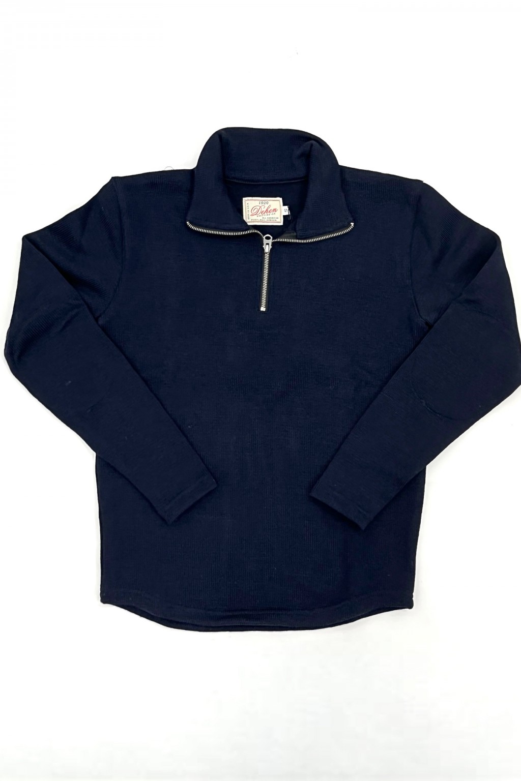 Dehen 1920 1/4 Zip Moto-Jersey Dark Navy