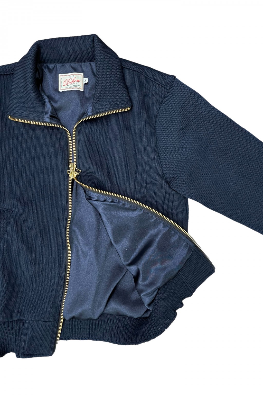 Dehen 1920 Full-Throttle Moto-Sweater Dark Navy