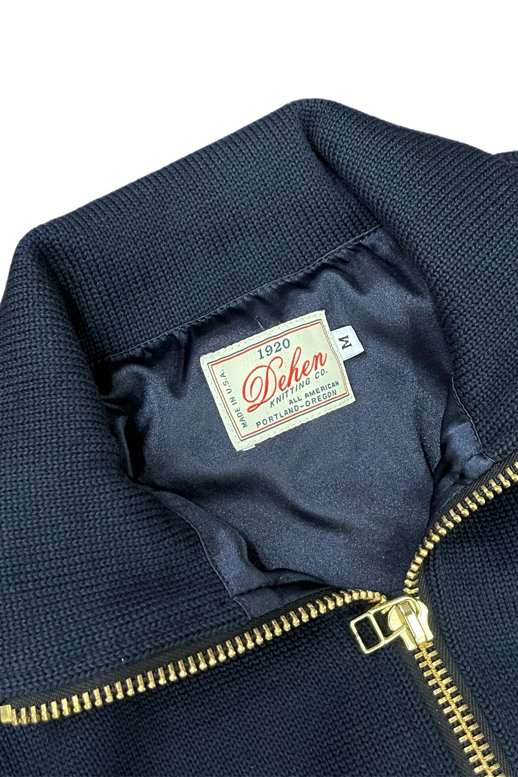 Dehen 1920 Full-Throttle Moto-Sweater Dark Navy