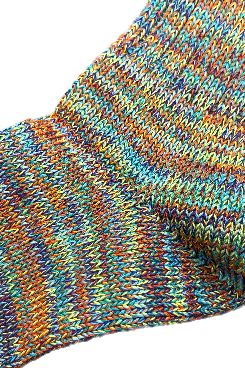 AnonymousIsm 5 Color Mix Crew Sock Green
