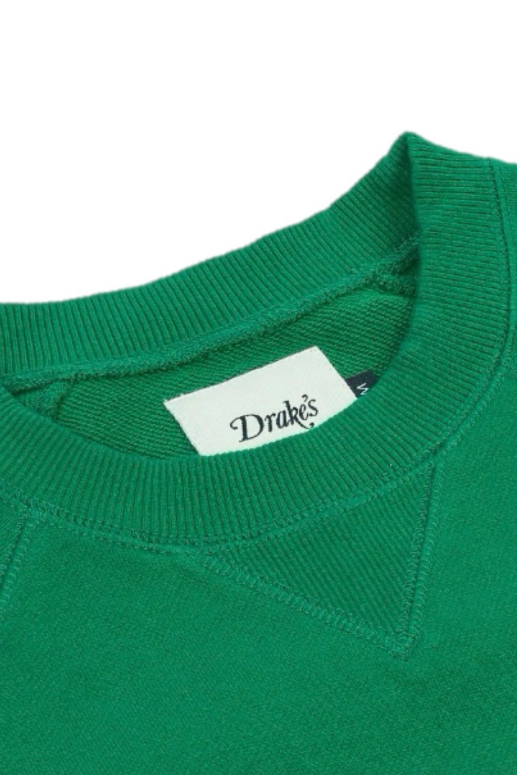 Drake's Cotton Cashmere Sweatshirt Green