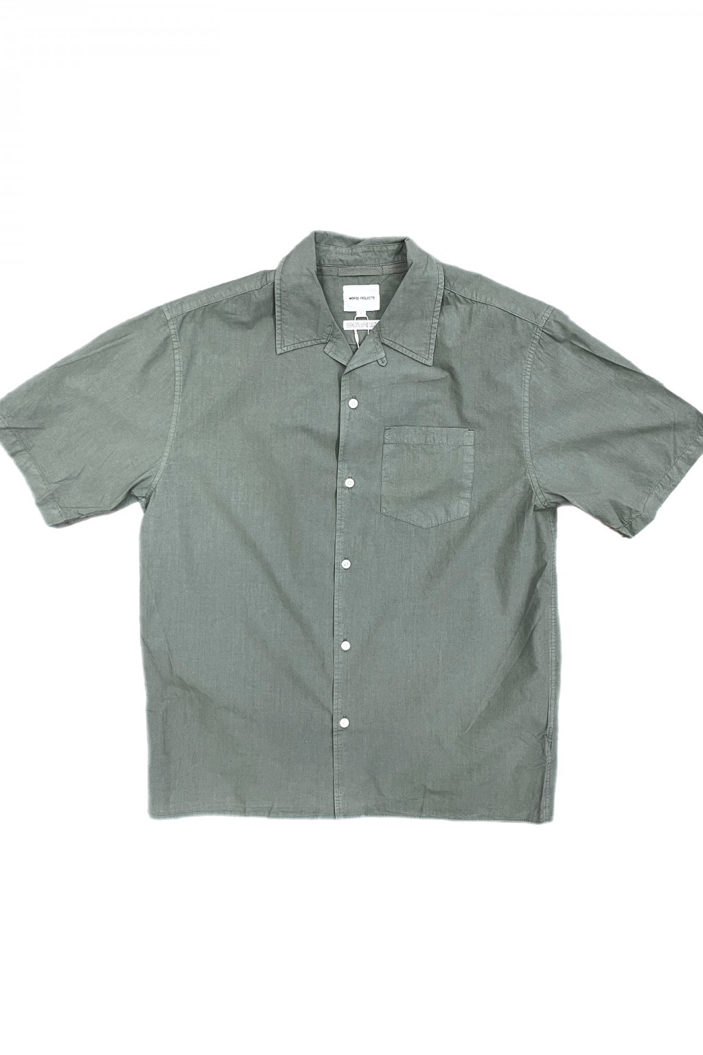 Norse Projects Carsten Cotton Tencel Shirt Mid Khaki
