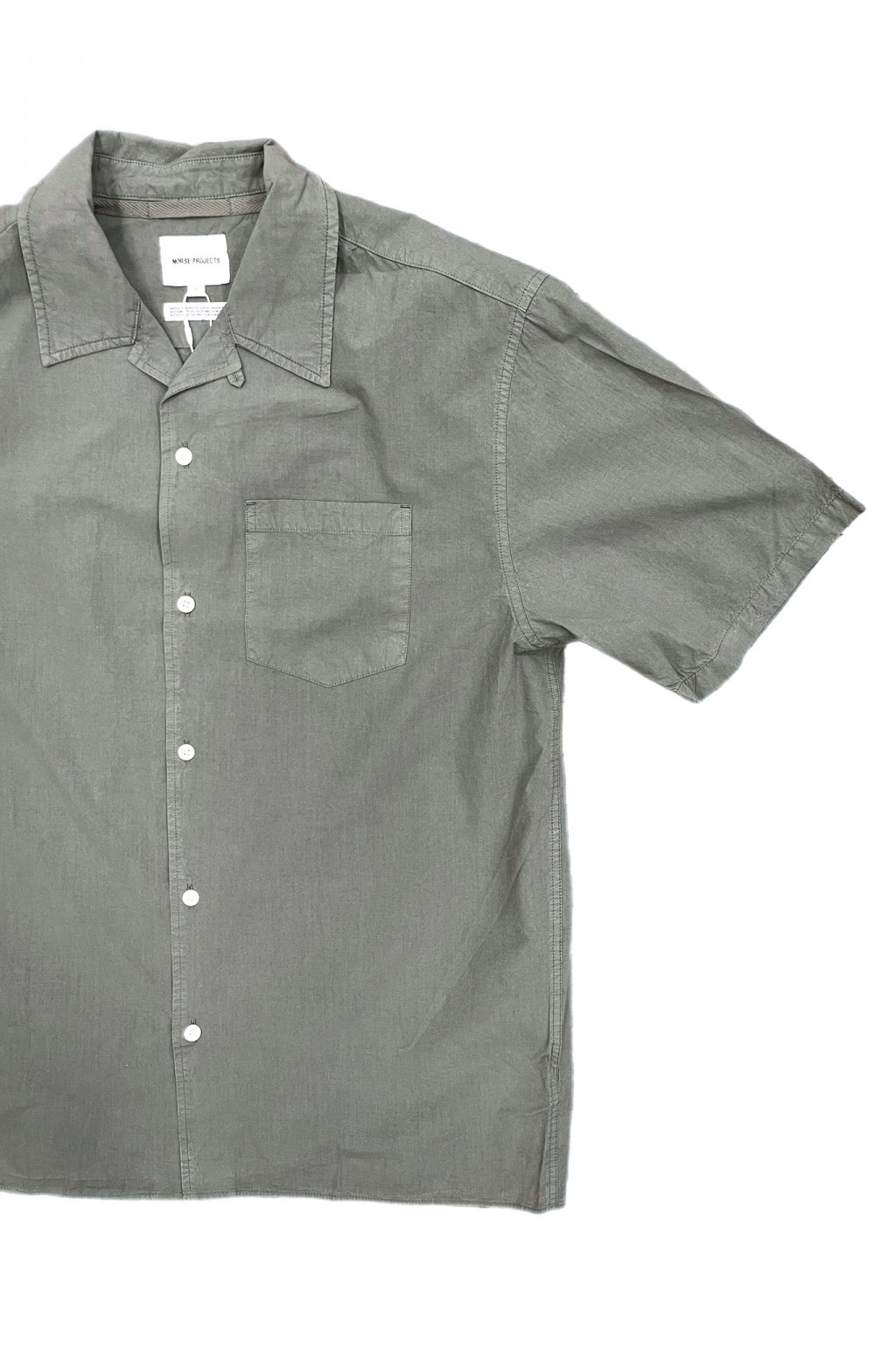 Norse Projects Carsten Cotton Tencel Shirt Mid Khaki