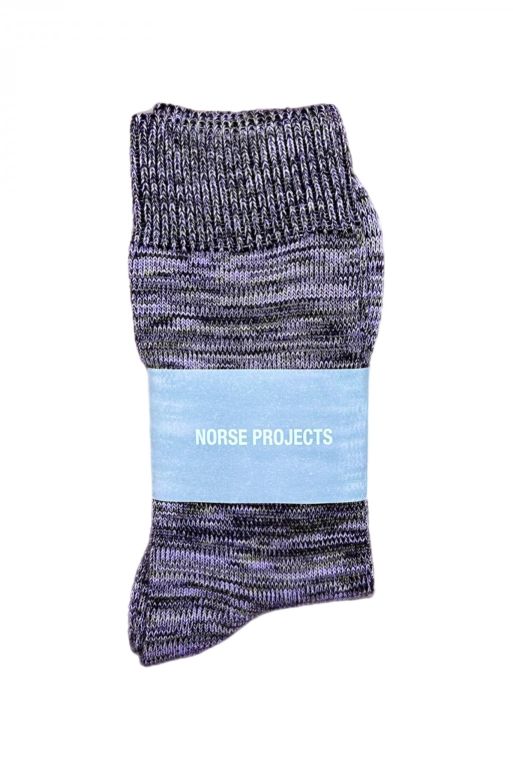 Norse Projects Bjarki Cotton Twist Socks Crocus Purple