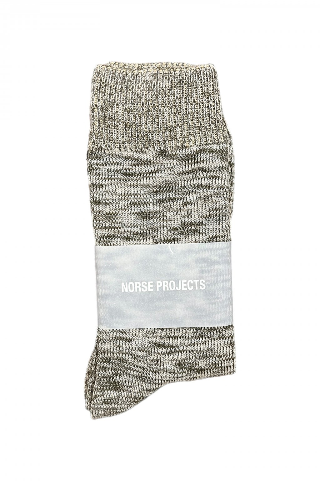 Norse Projects Bjarki Cotton Twist Socks Sediment Green