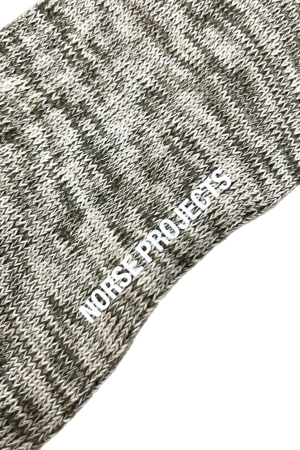Norse Projects Bjarki Cotton Twist Socks Sediment Green
