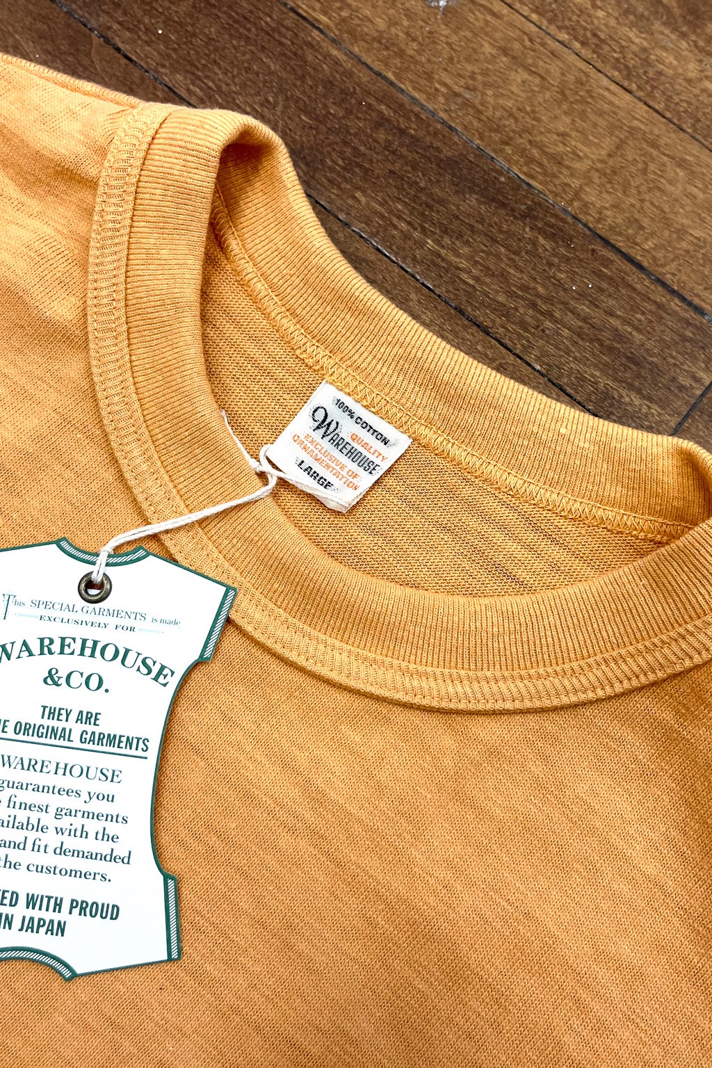 Warehouse & Co. Lot 4601 T-Shirt Orange - Made in Japan
