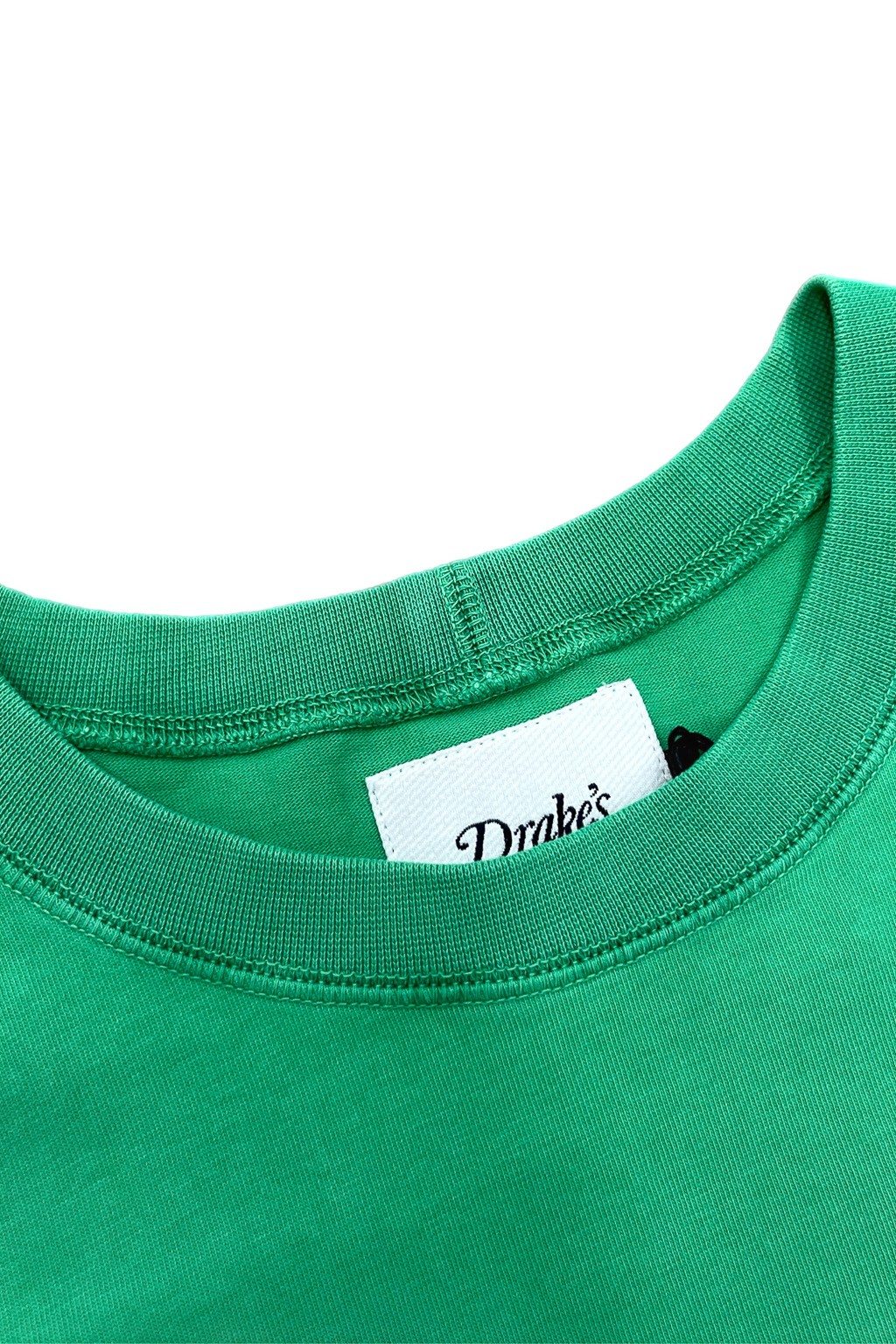 Drake's Cotton Crew Neck Hiking T-Shirt Washed Green