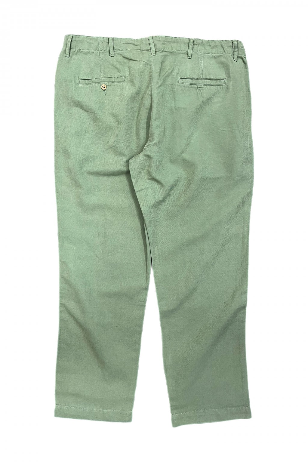 Wythe Flat Front Slub Cotton-Linen Twill Chinos Faded Olive