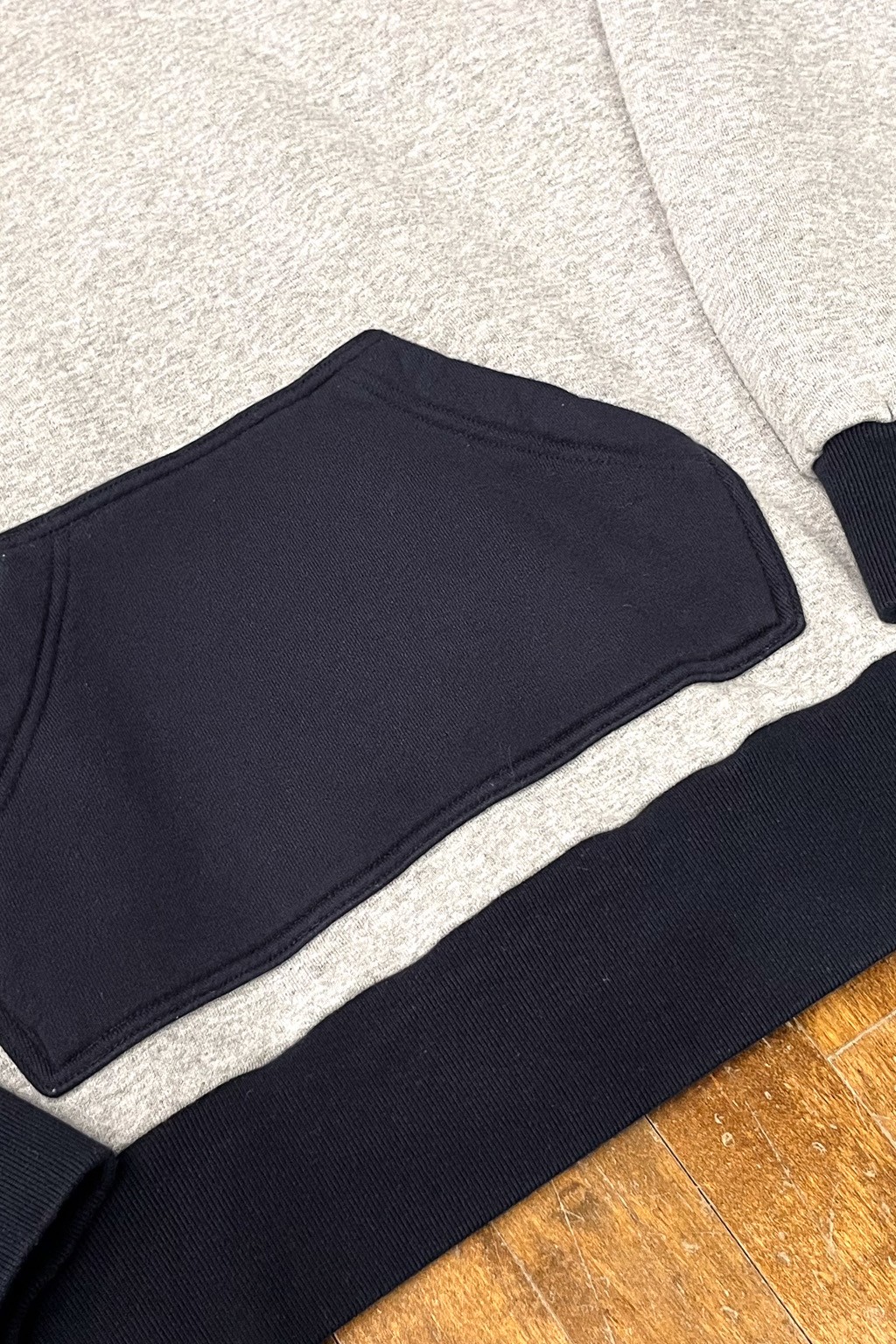 Velva Sheen 50's Pullover Hoodie Heather Gray/Navy