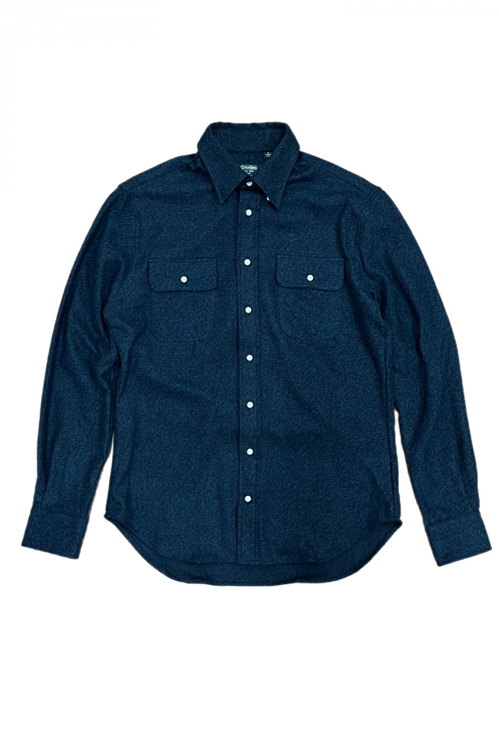 Gitman Bros. Vintage Independence Work Shirt Navy Cotton Tweed - Made in USA  | Shirts | Independence