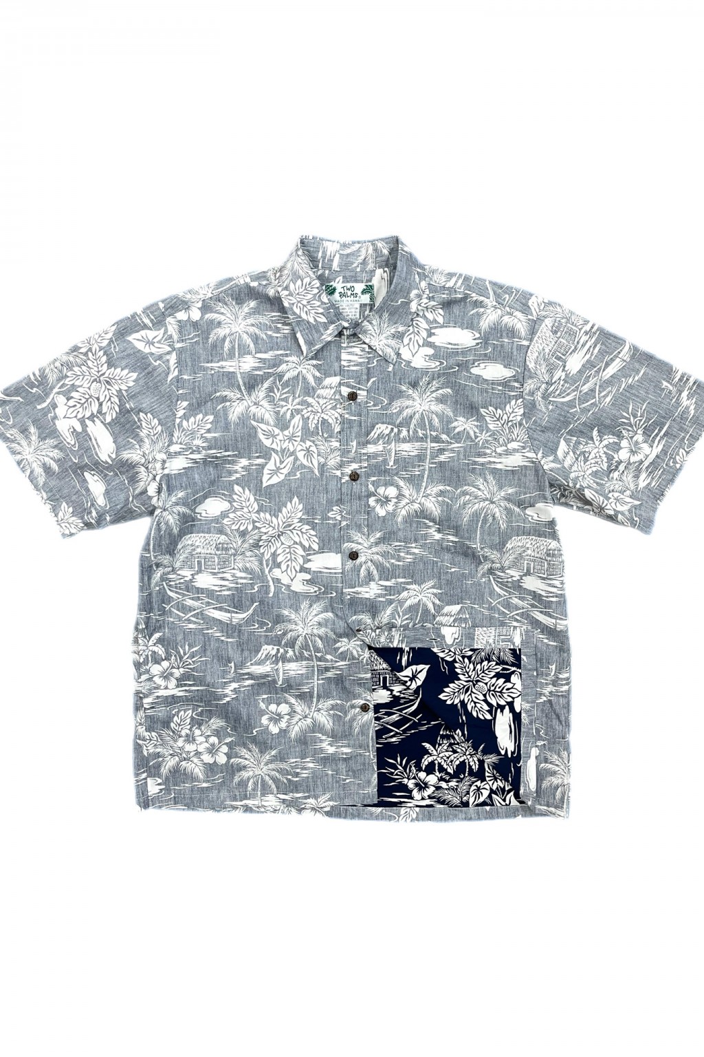 Two Palms Reverse Love Shack Shirt Navy