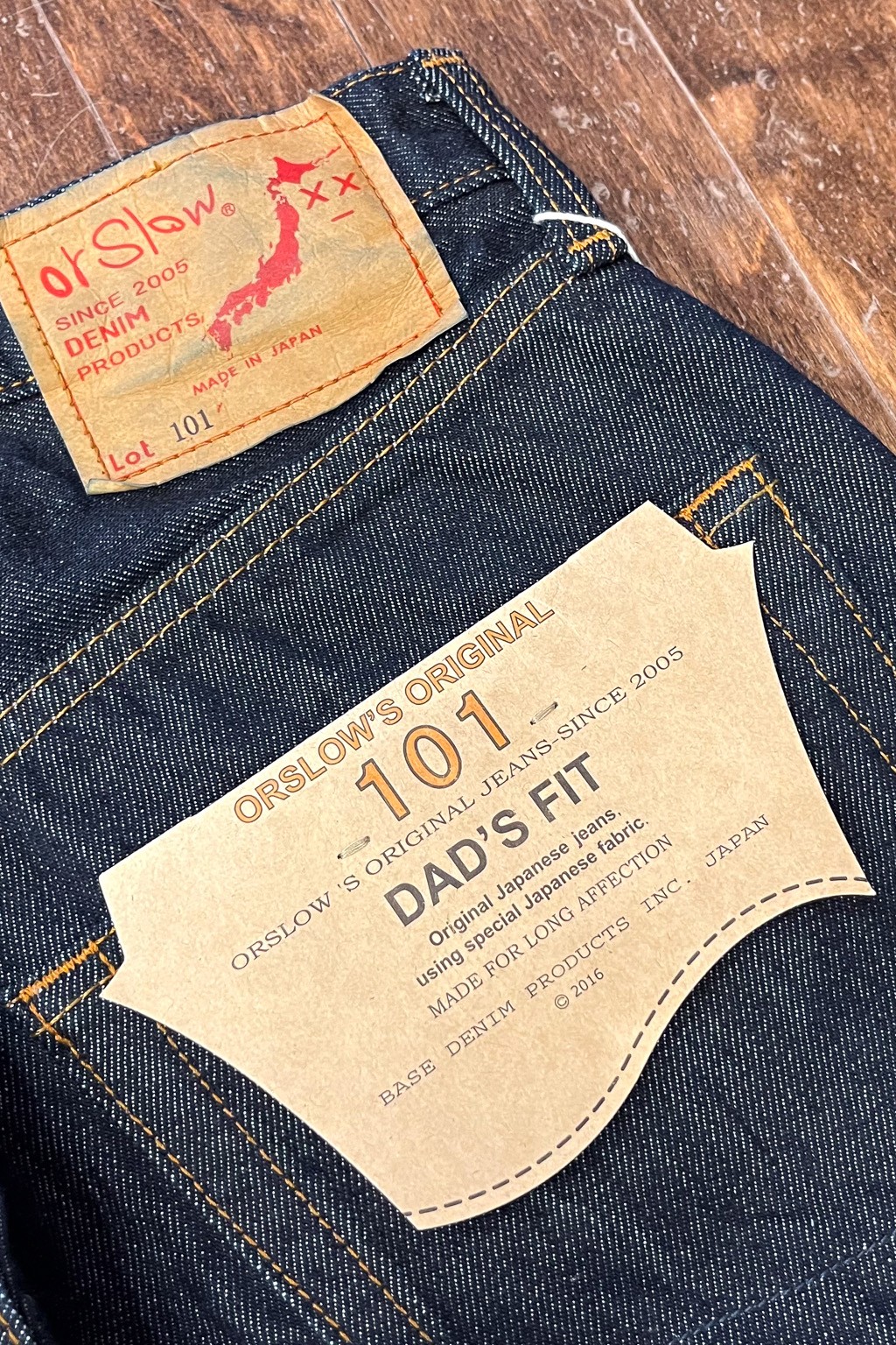 Orslow 101 Dad's Fit Denim One Wash