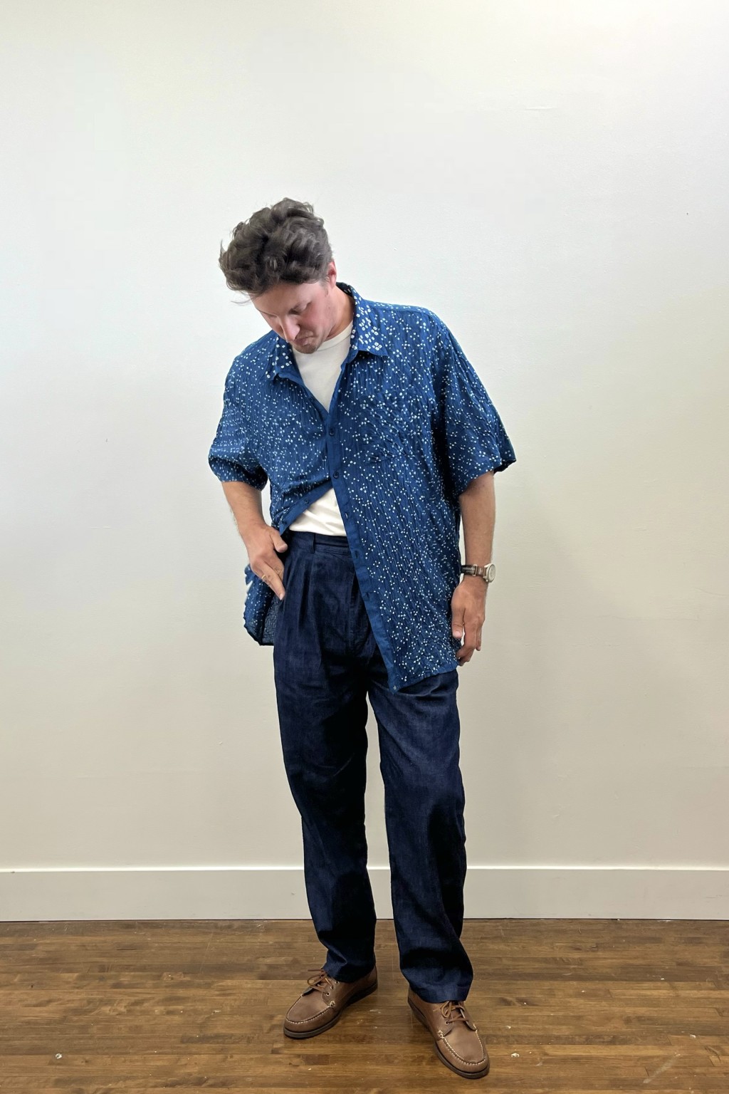 11.11 Luke Shirt Medium Indigo