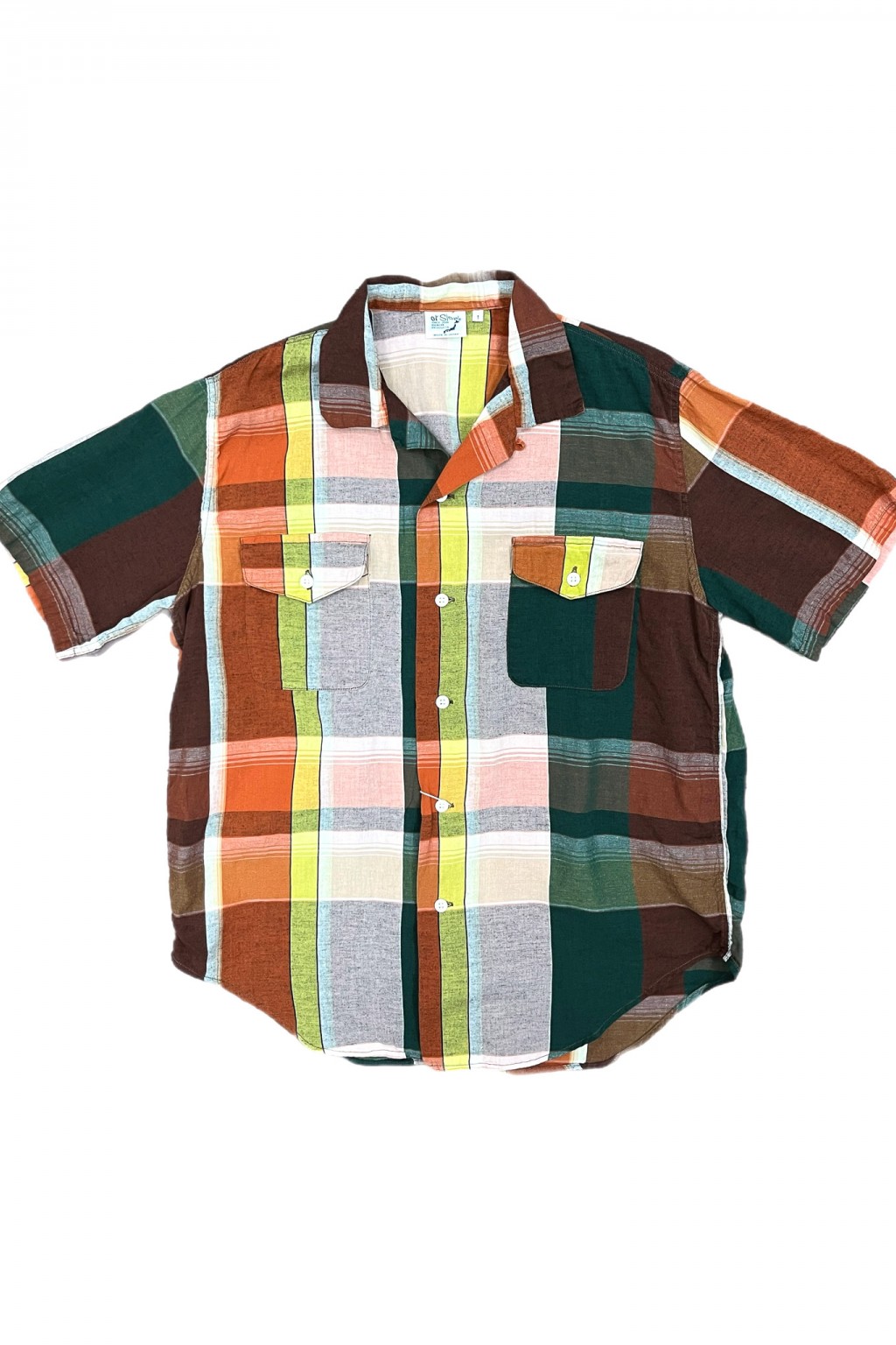 Orslow Short Sleeve Work Shirt Check