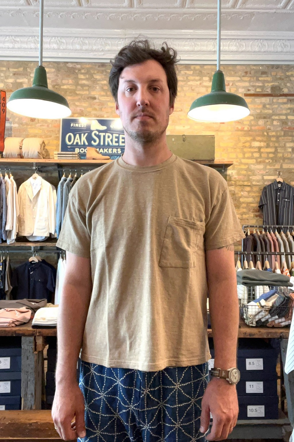 Kapital AMUSE Knit Pocket T Beige