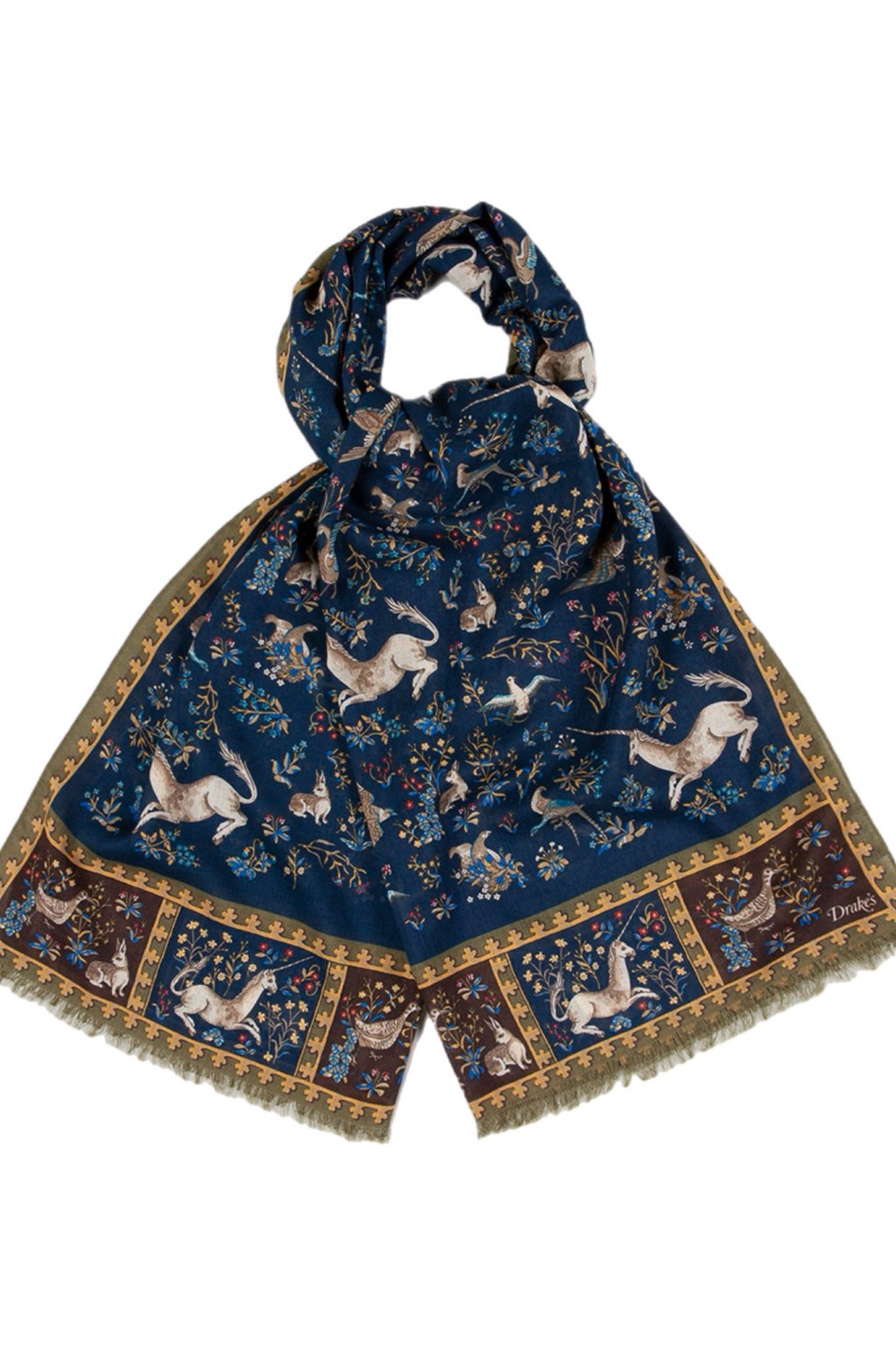 小物 ANATOMICA by DRAKE'S SCARF UNICORN DRAKE'S SQUARE SCARF UNICORN BURGUNDY – ANATOMICA NAGOYA