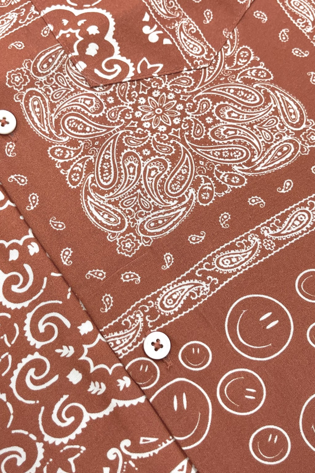 Bather Bandana Camp Shirt Terracotta