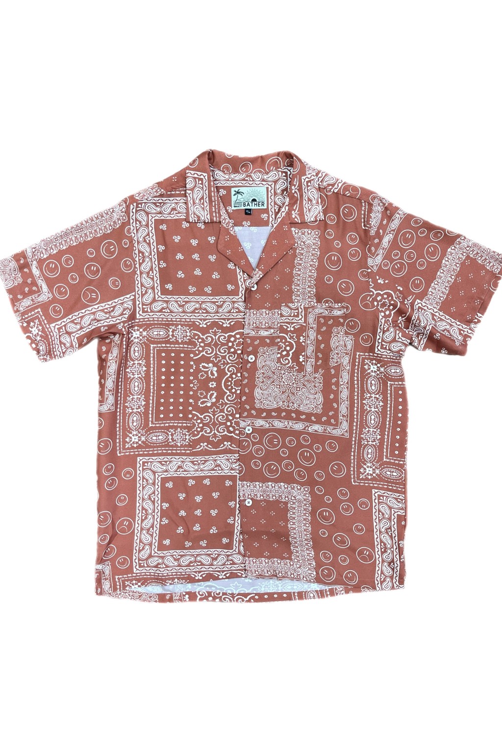 Bather Bandana Camp Shirt Terracotta