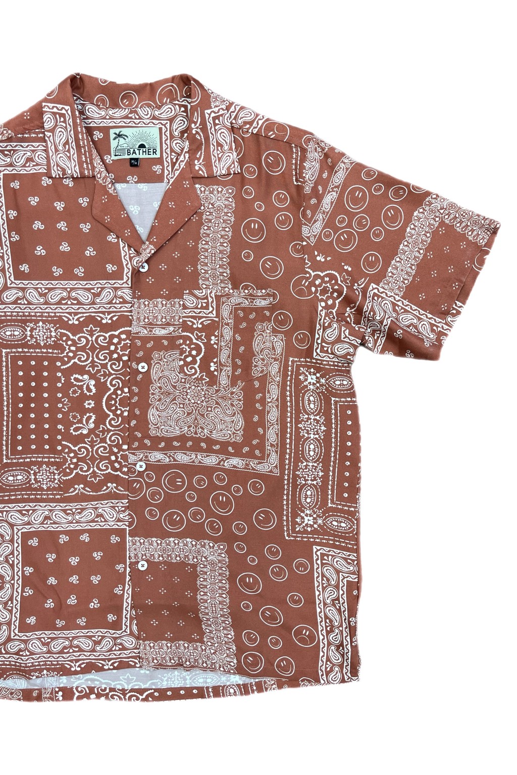 Bather Bandana Camp Shirt Terracotta