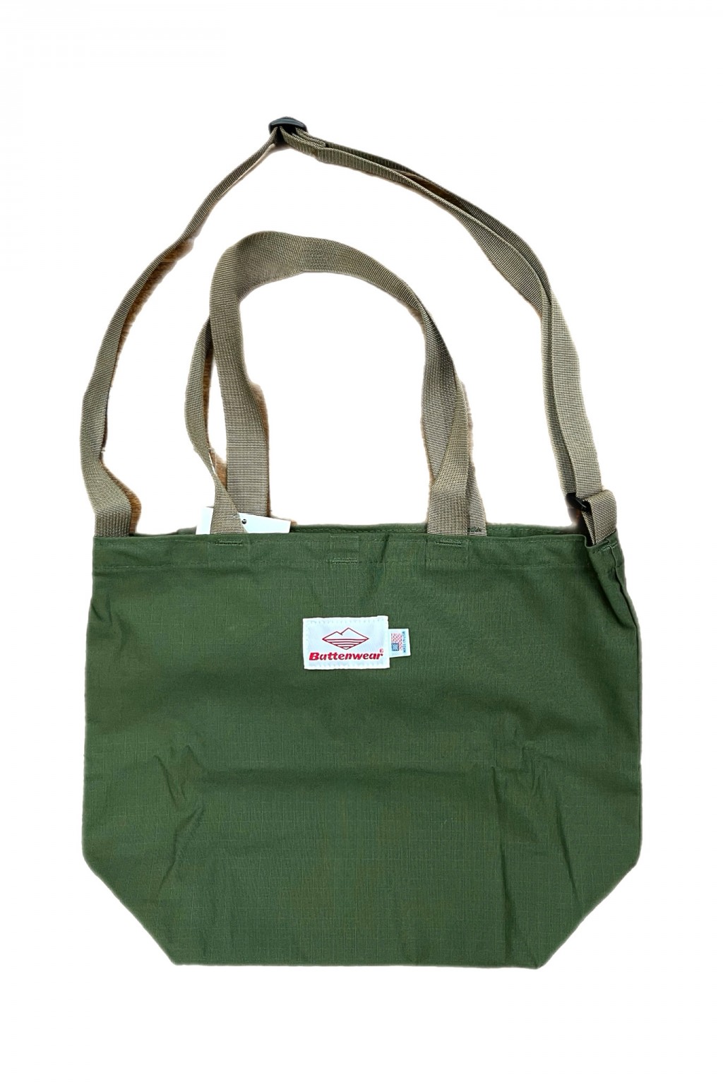 Battenwear Mini Packable Tote Olive Drab Ripstop - Made in USA 