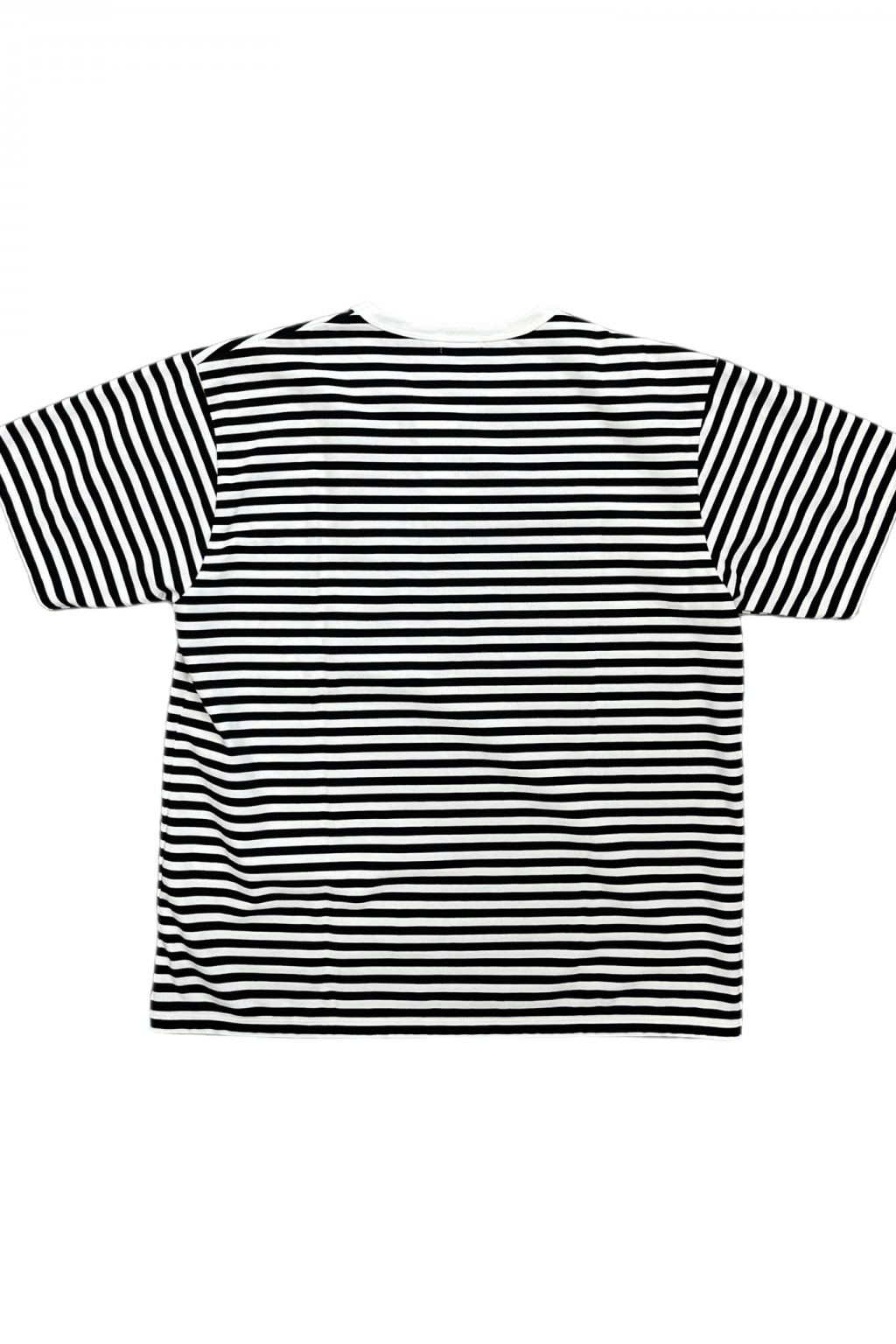 Nanamica COOLMAX Stripe Jersey Tee Black x White