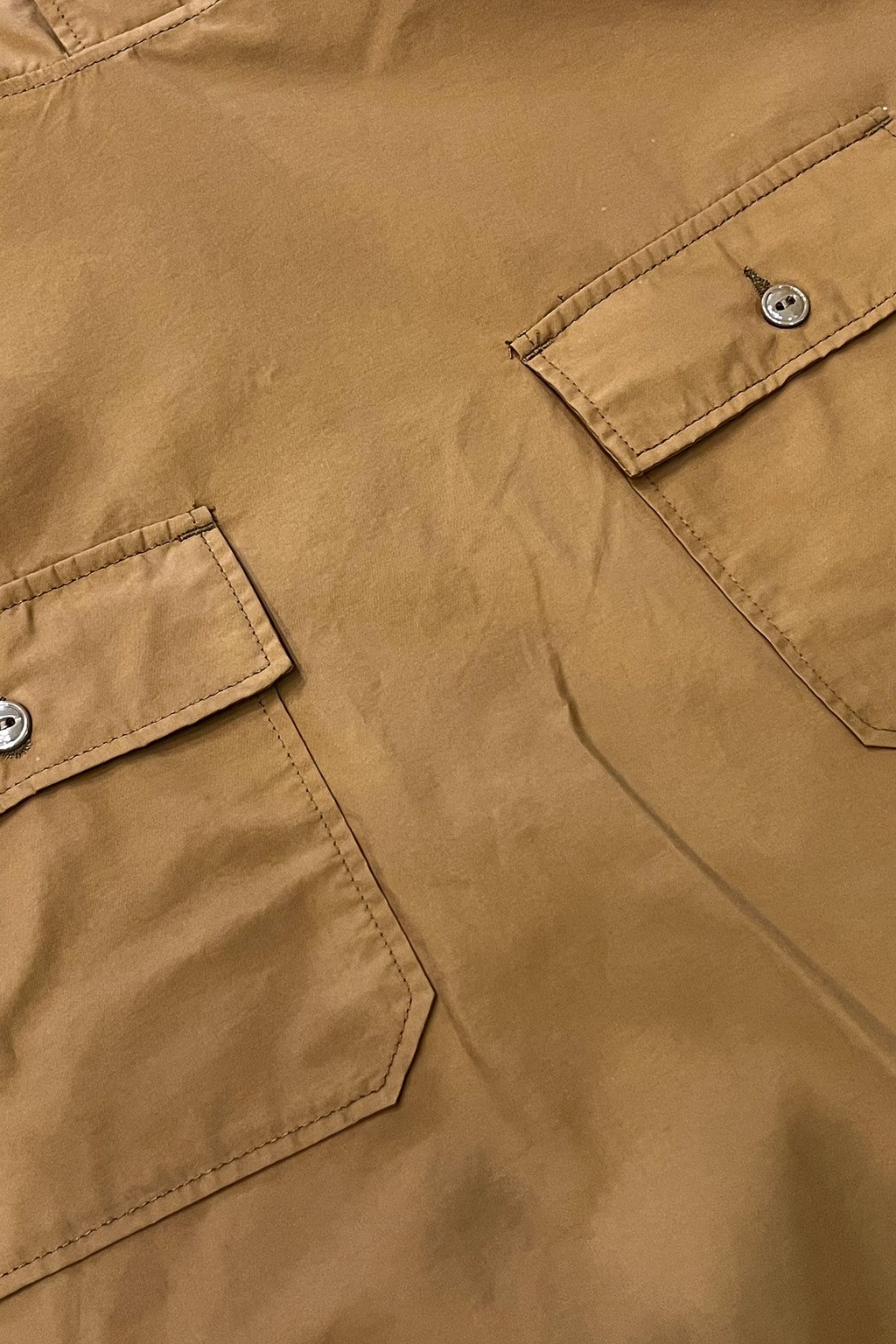 Engineered Garments Cagoule Shirt Brown Lt. Weight Nyco Cloth